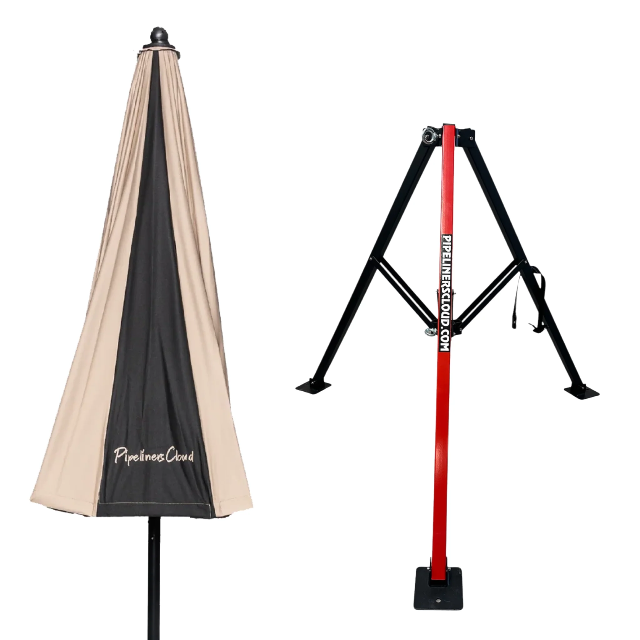 10' Umbrella & Tri-Pod Stand Set - Image 6