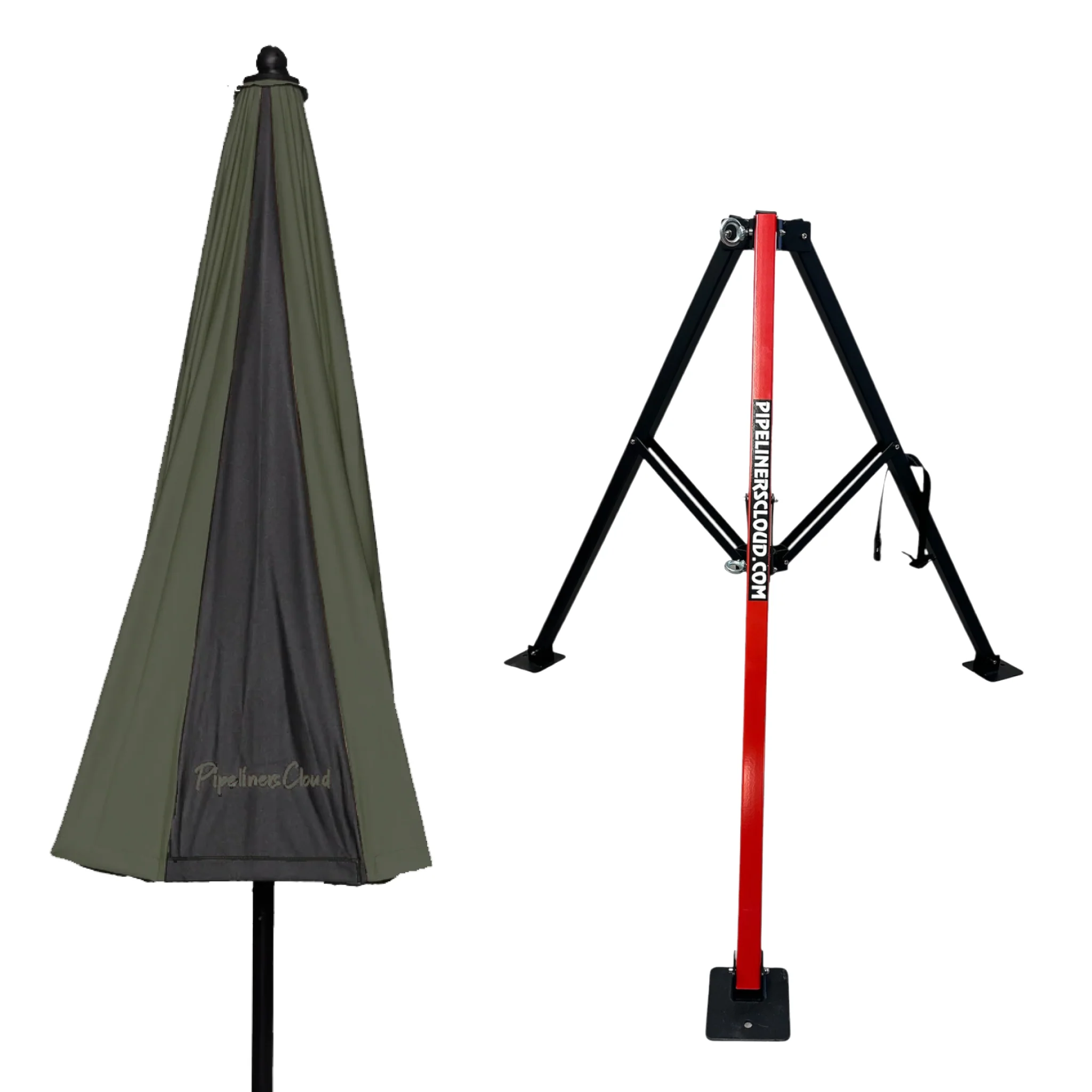 8' Umbrella & Tri-Pod Stand Set - Image 9