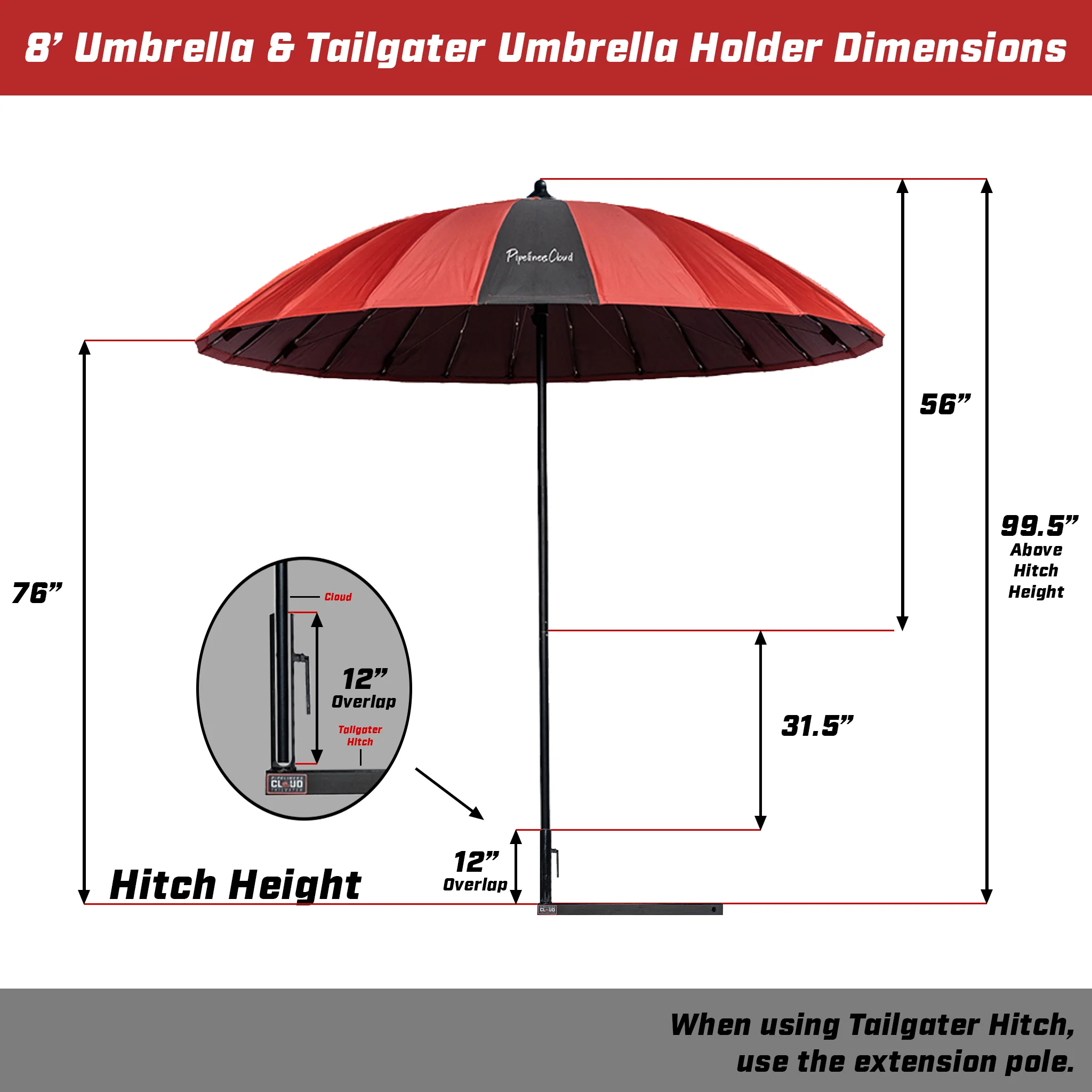 8' Tailgaters Complete Shade System - Image 3