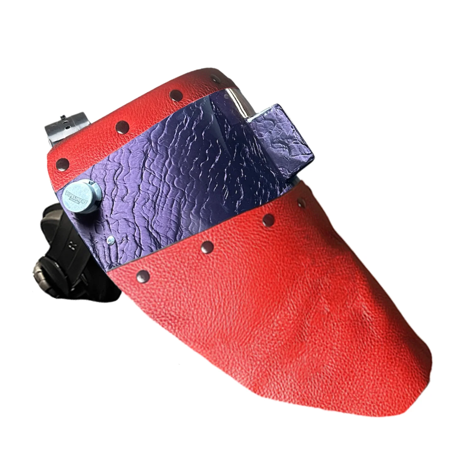 Candy Corn Silk Carbon Fiber Chopped Top & Bottom Leather Welding Hood - Image 34