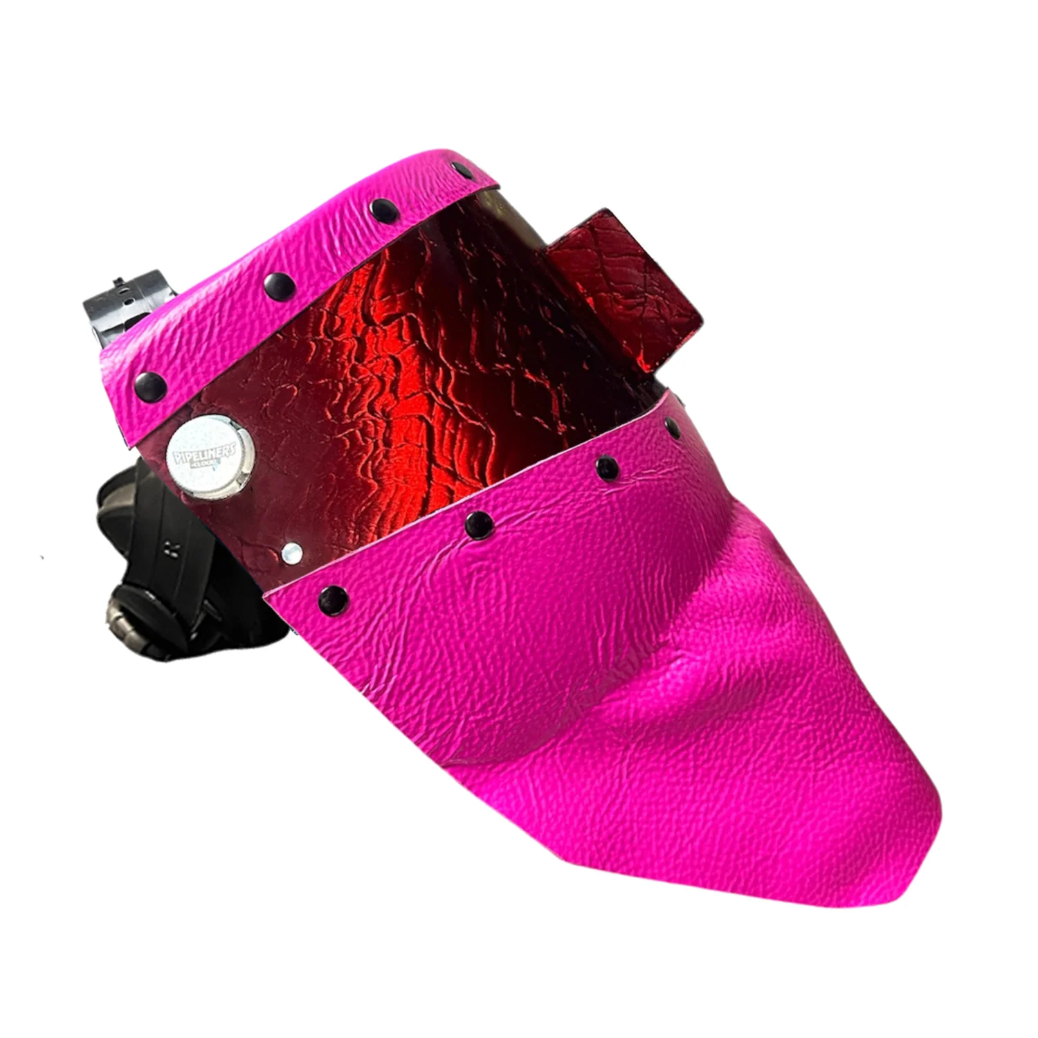Candy Corn Silk Carbon Fiber Chopped Top & Bottom Leather Welding Hood - Image 49