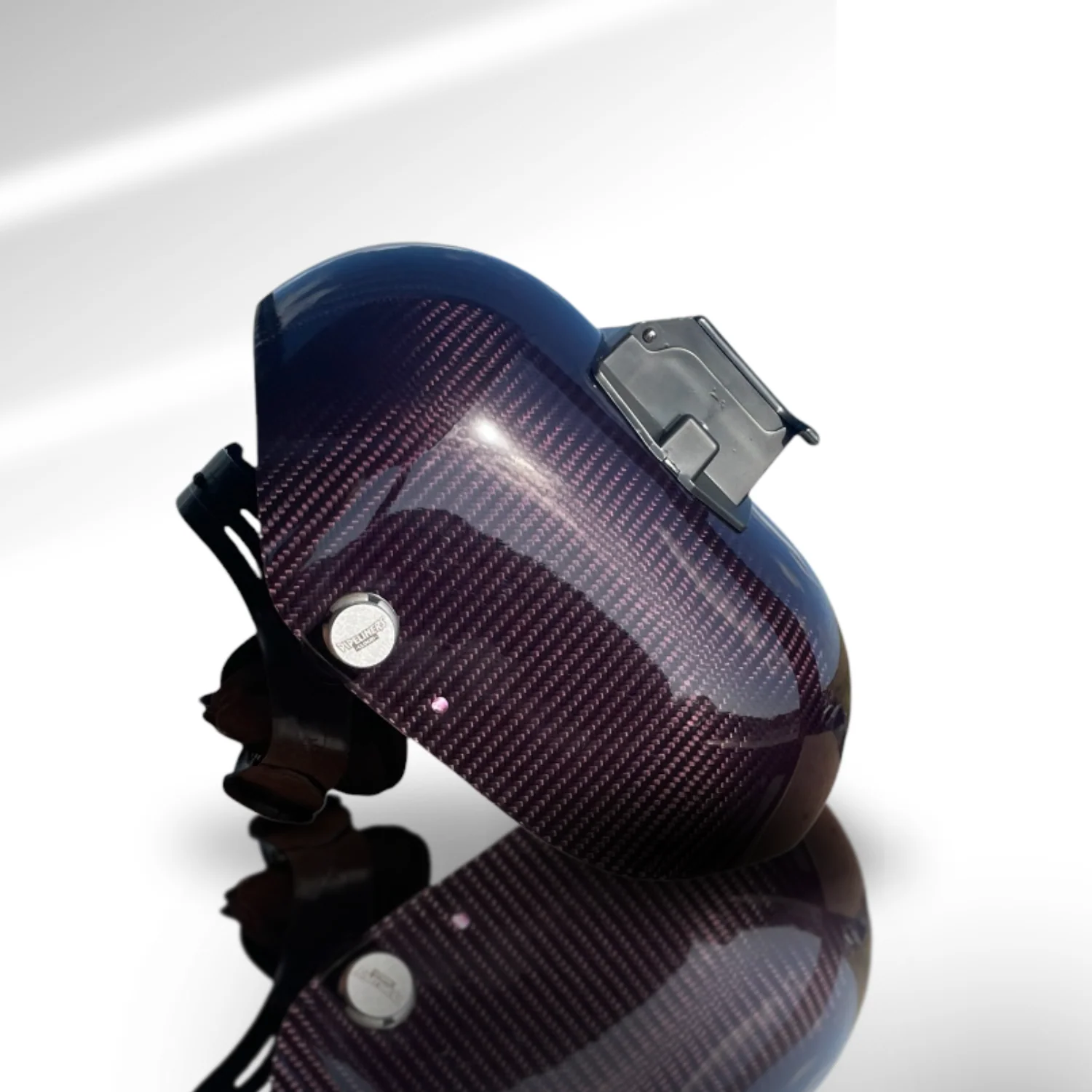 Trimmed Bottom Candy Carbon Fiber Welding Hood - Image 12