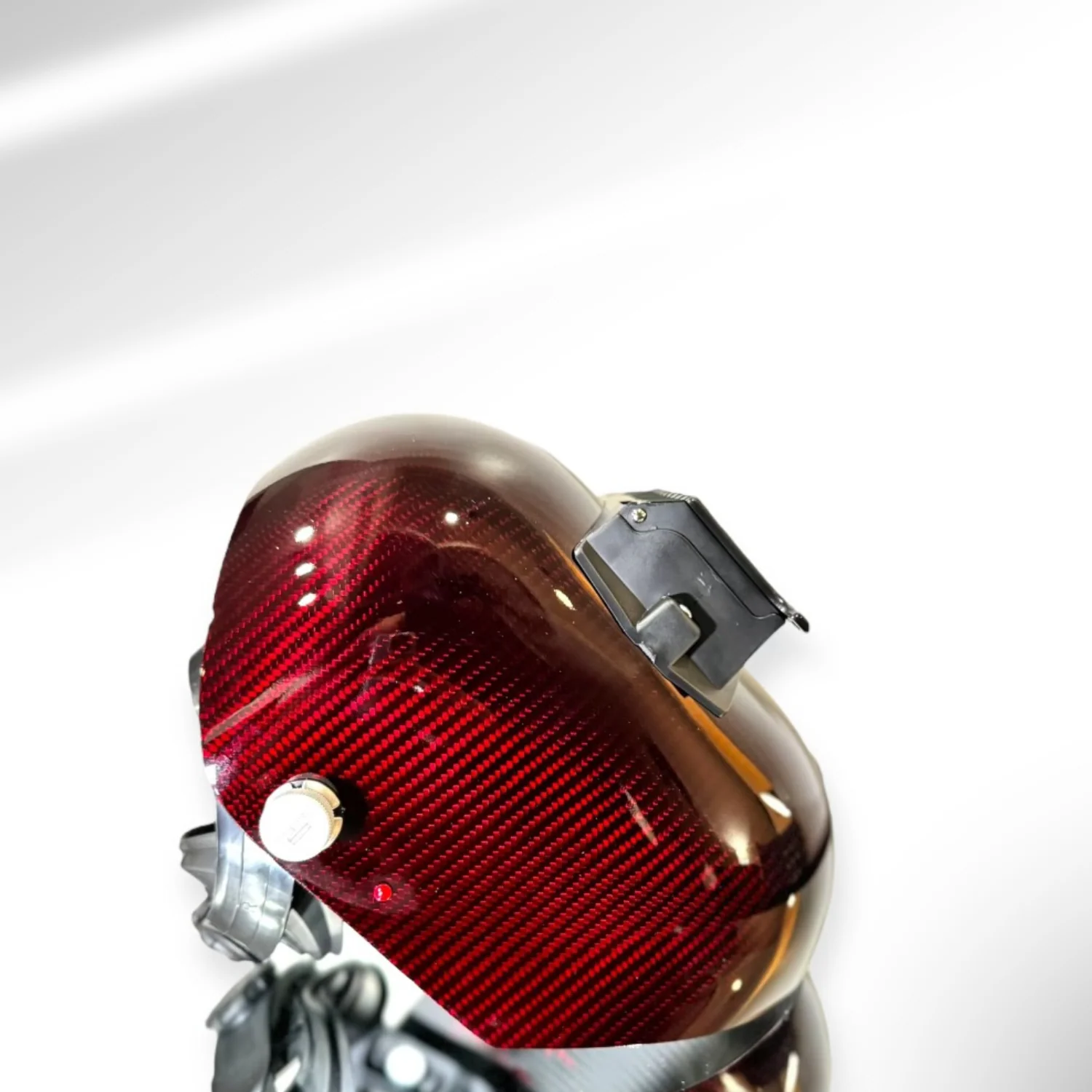 Trimmed Bottom Candy Carbon Fiber Welding Hood - Image 5