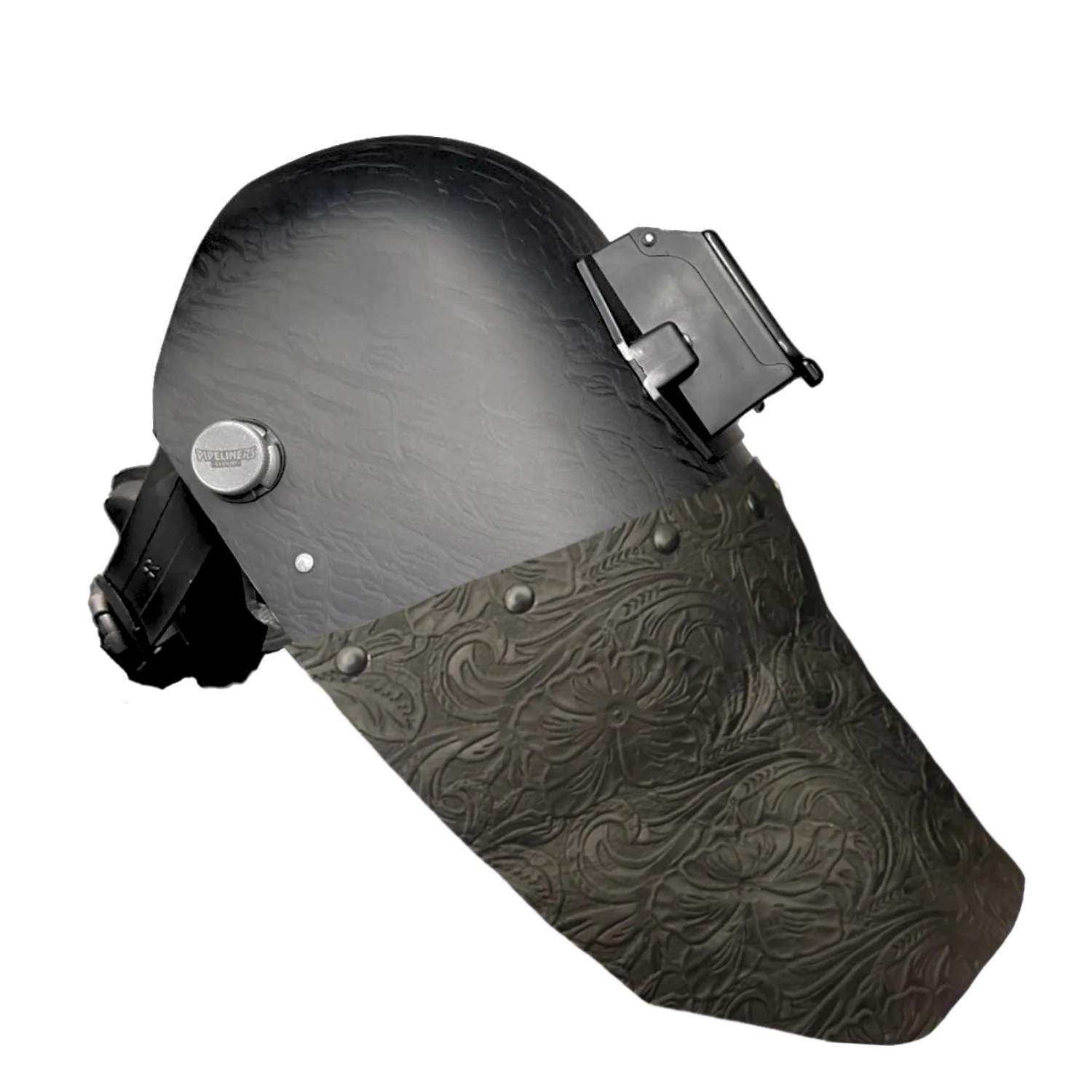 Corn Silk Carbon Fiber Chopped Bottom Leather Welding Hood - Image 10