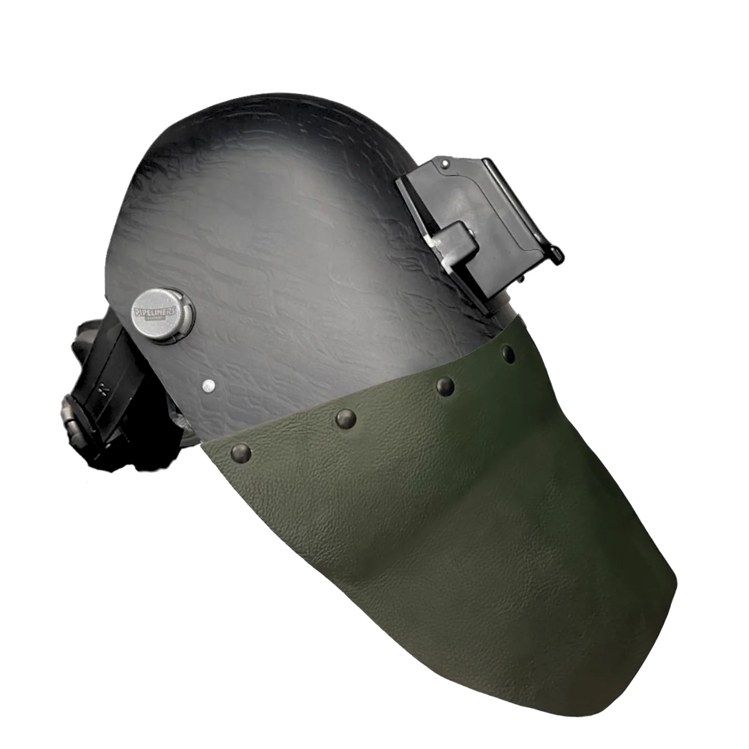 Corn Silk Carbon Fiber Chopped Bottom Leather Welding Hood - Image 13