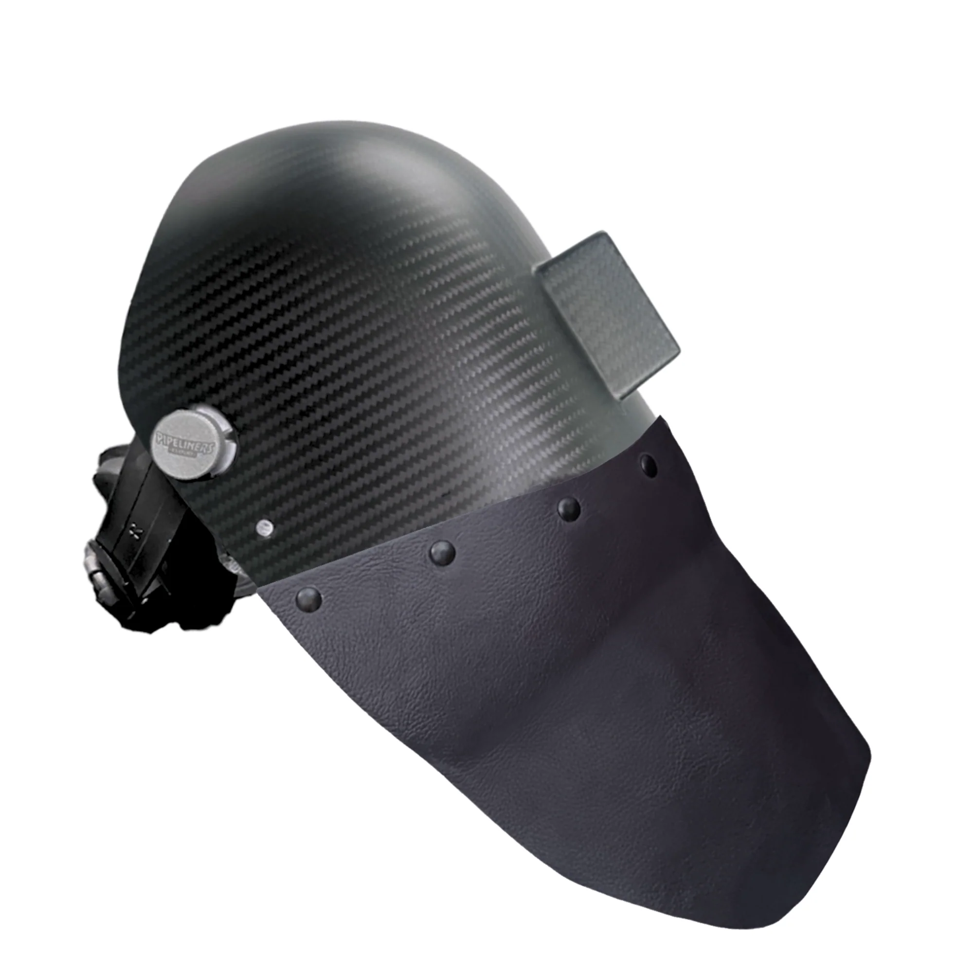Corn Silk Carbon Fiber Chopped Bottom Leather Welding Hood - Image 19