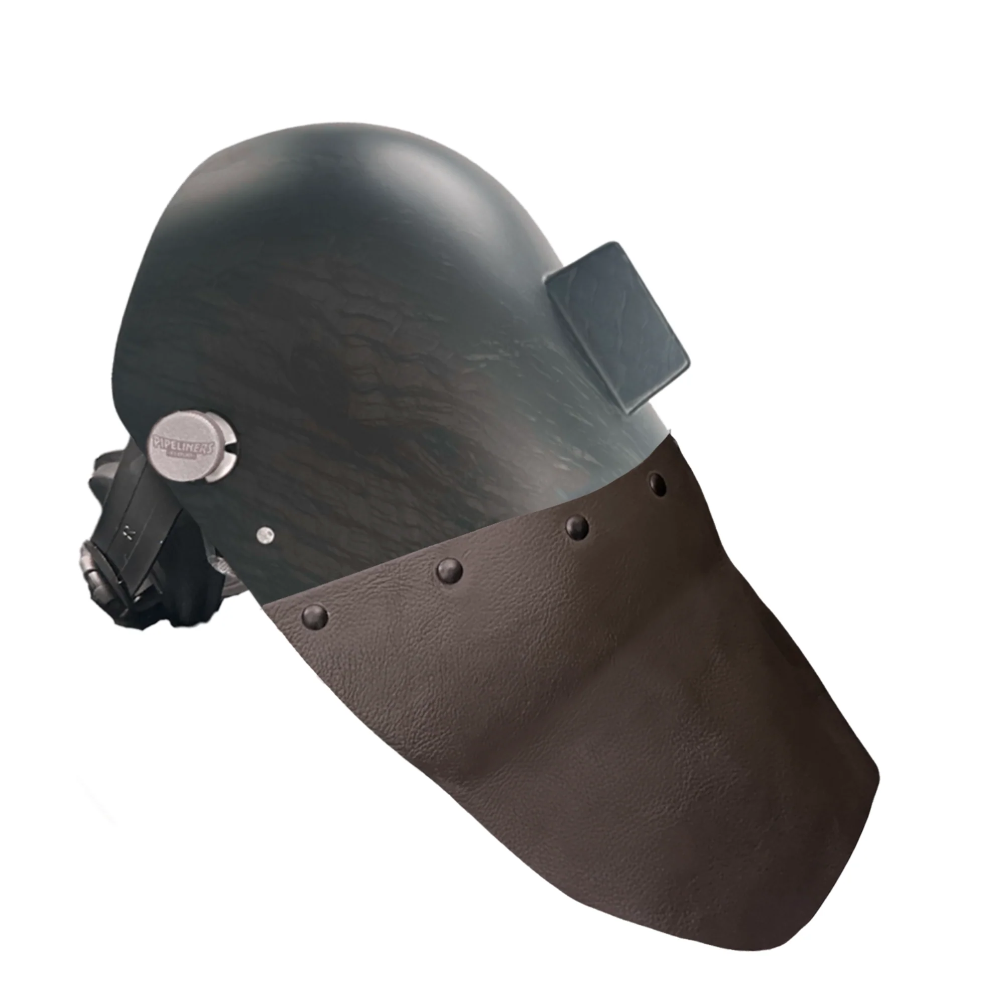 Corn Silk Carbon Fiber Chopped Bottom Leather Welding Hood - Image 20