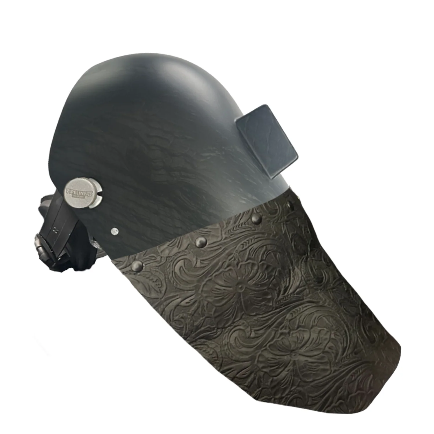 Corn Silk Carbon Fiber Chopped Bottom Leather Welding Hood - Image 26