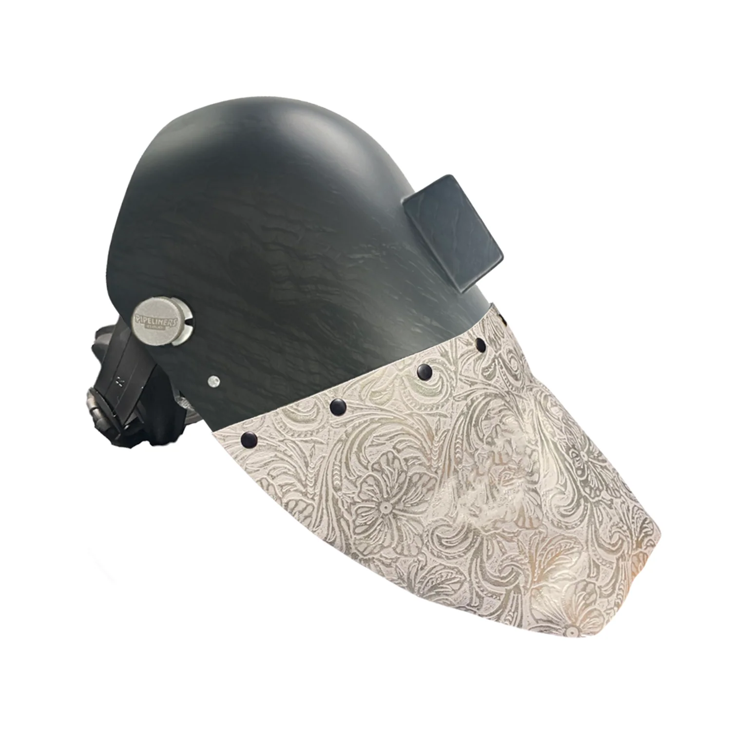 Corn Silk Carbon Fiber Chopped Bottom Leather Welding Hood - Image 34