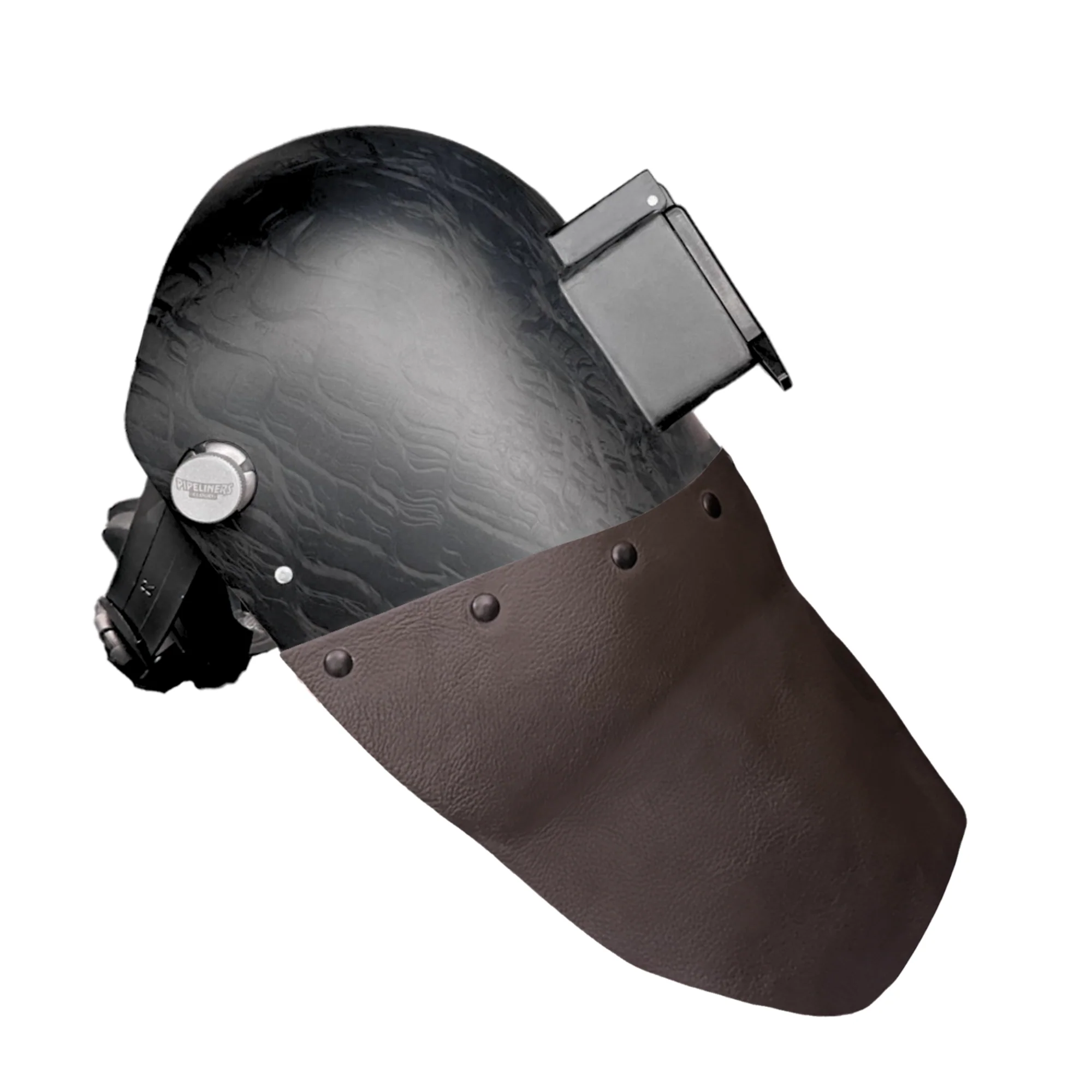 Corn Silk Carbon Fiber Chopped Bottom Leather Welding Hood - Image 46