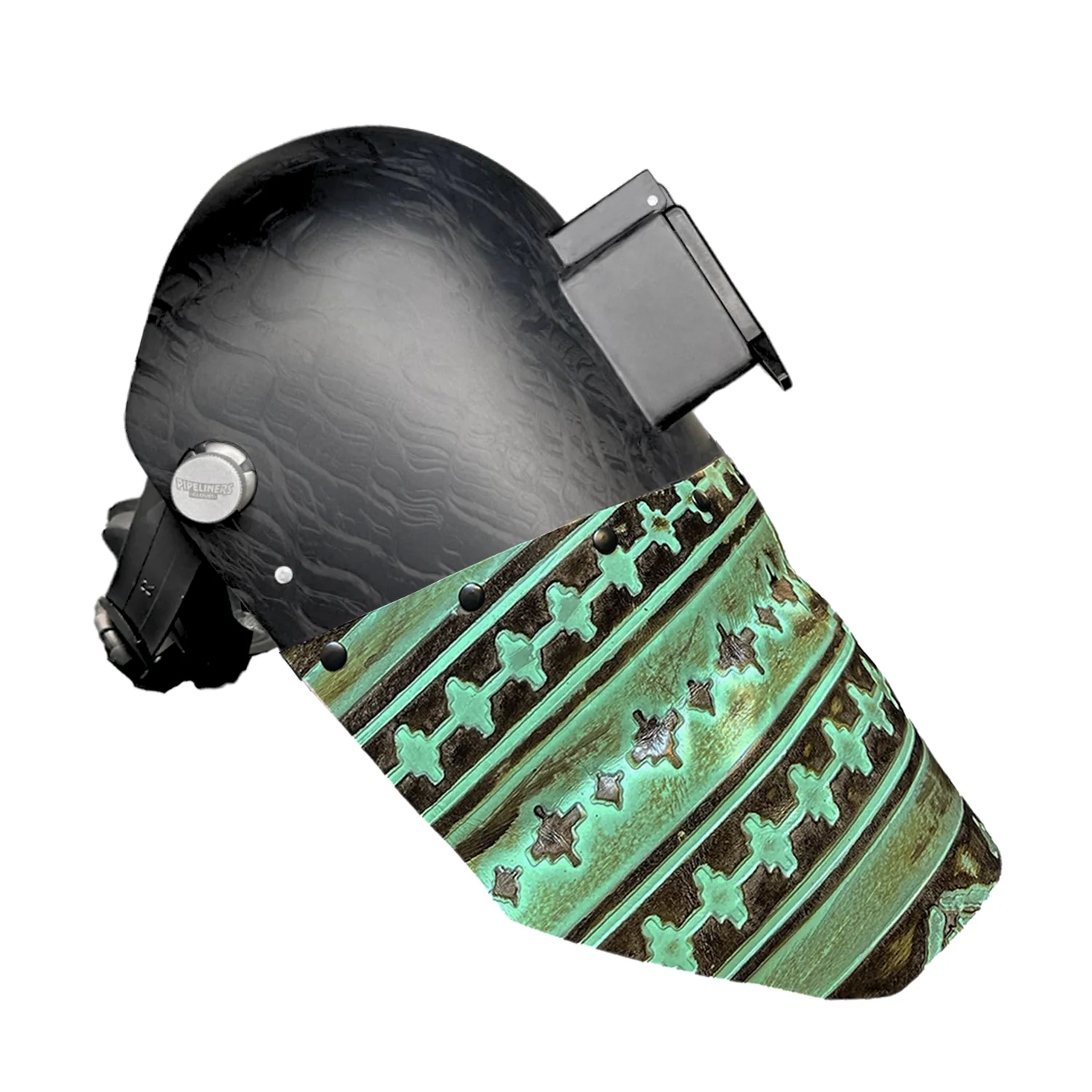 Corn Silk Carbon Fiber Chopped Bottom Leather Welding Hood - Image 47