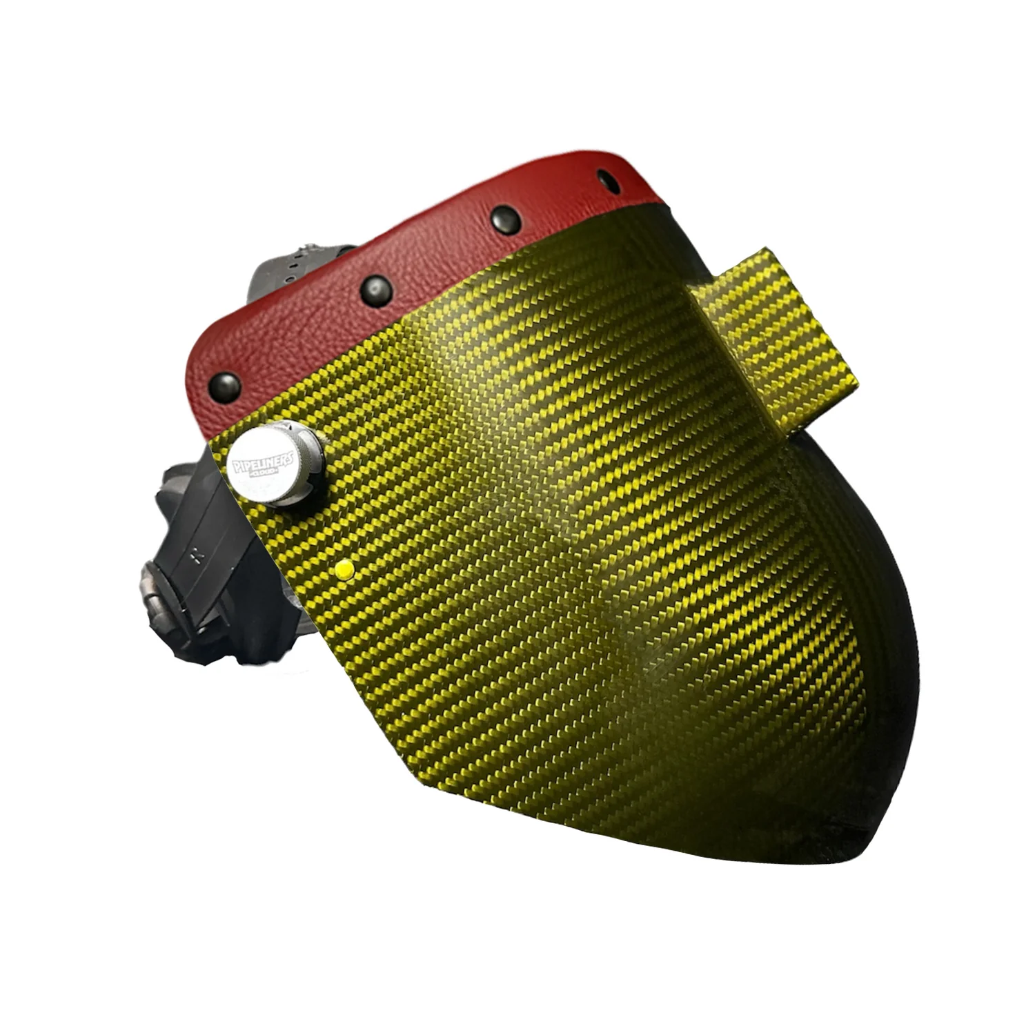 Candy Carbon Fiber Chopped Top Leather Welding Hood - Image 57