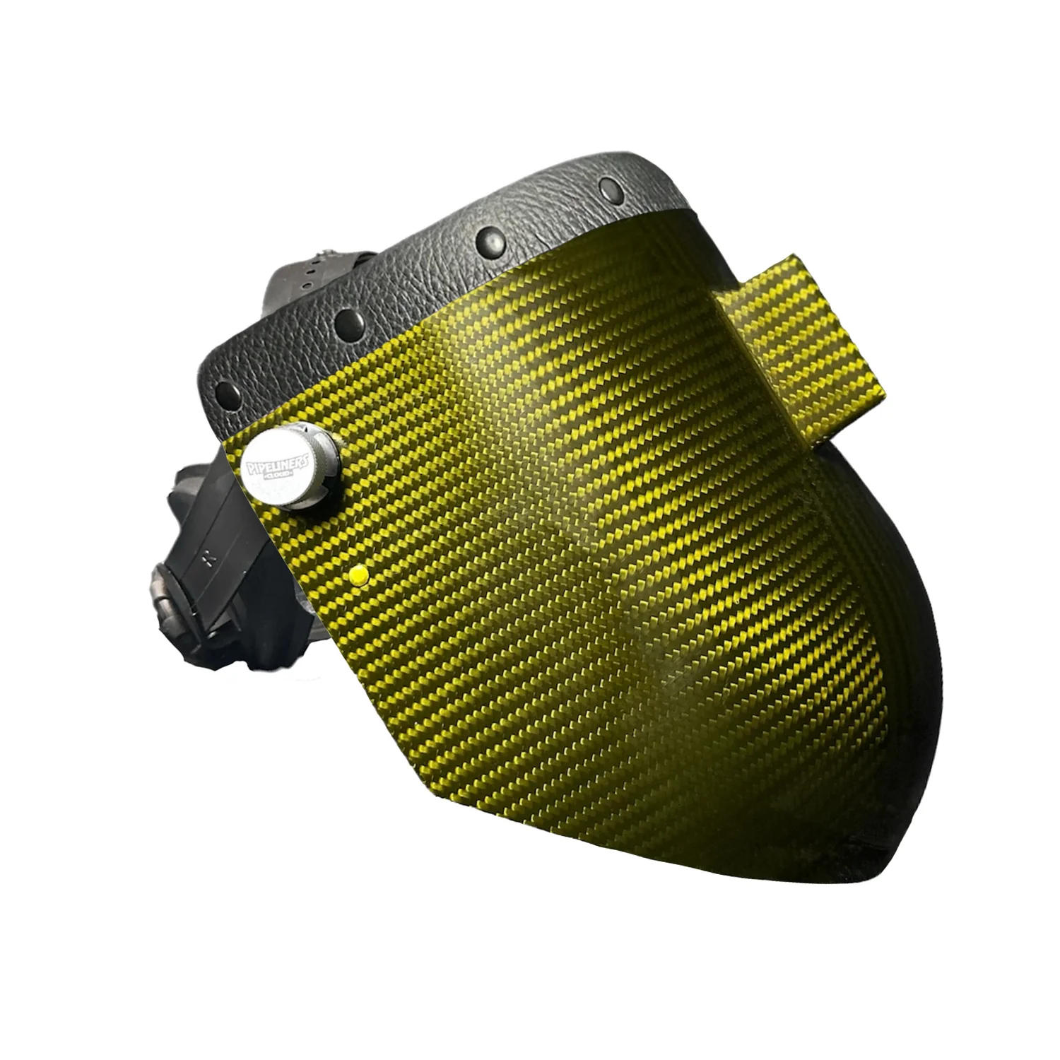 Candy Carbon Fiber Chopped Top Leather Welding Hood - Image 60