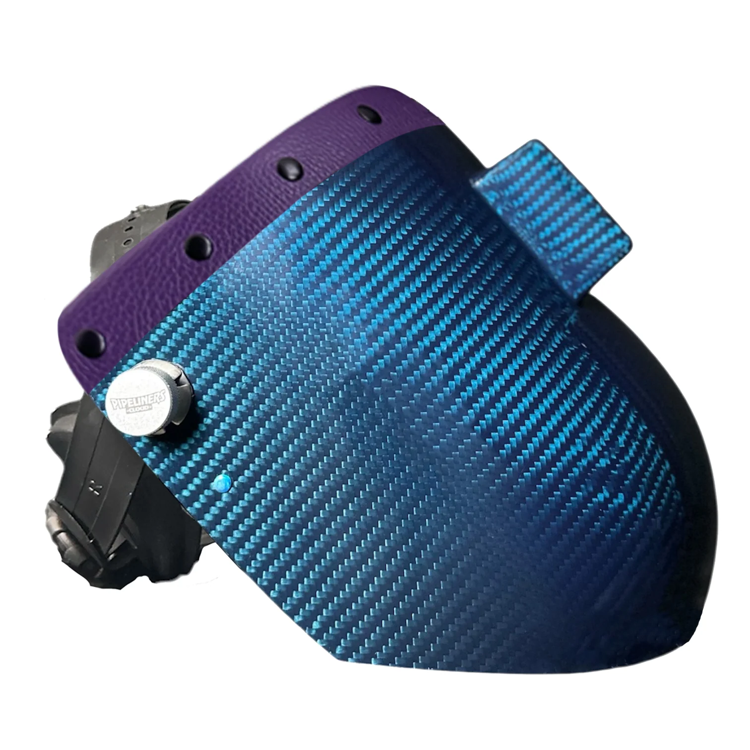 Candy Carbon Fiber Chopped Top Leather Welding Hood - Image 70