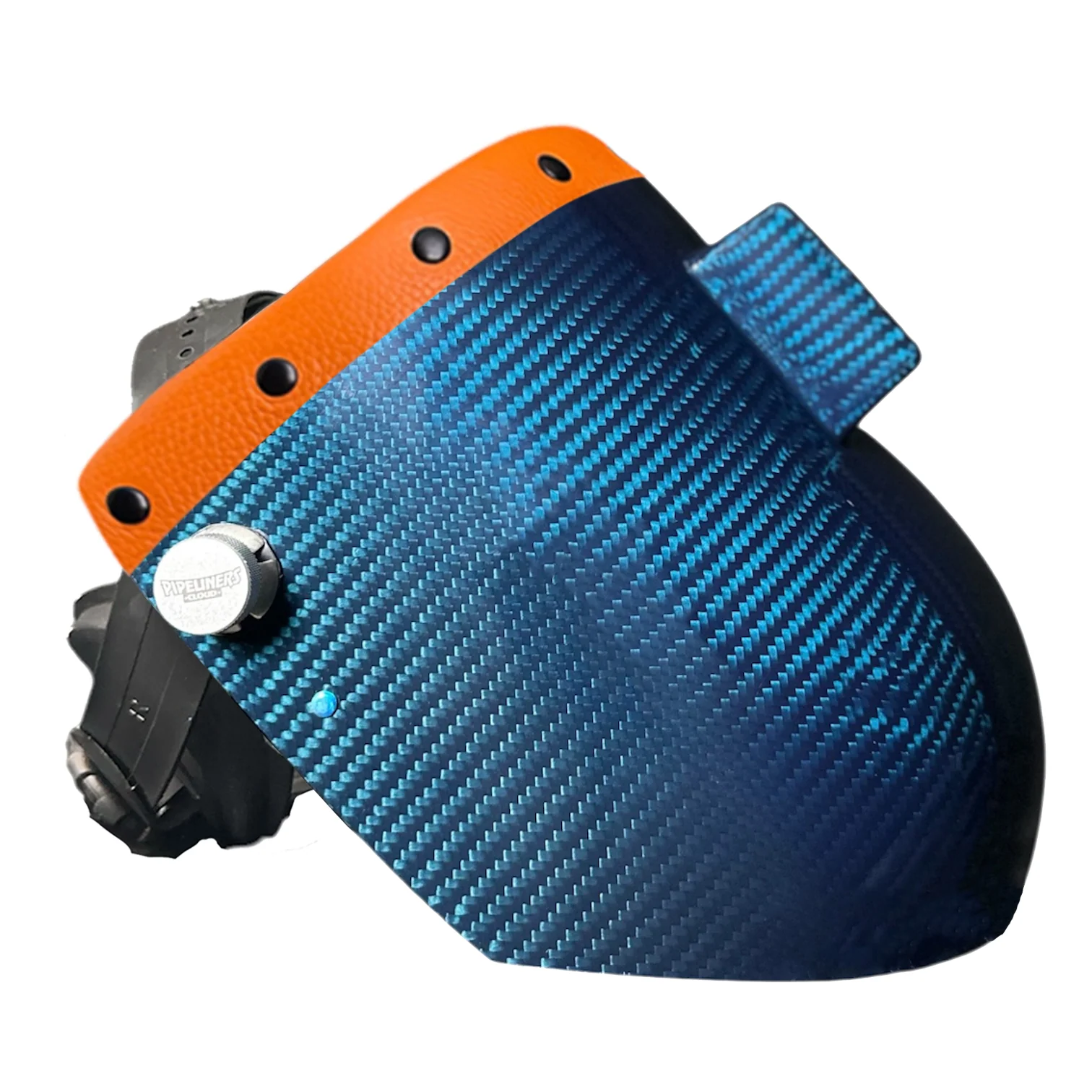 Candy Carbon Fiber Chopped Top Leather Welding Hood - Image 71