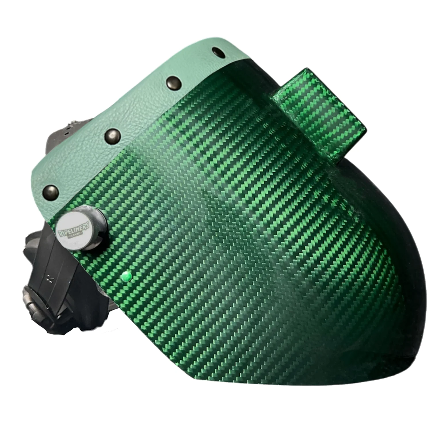 Candy Carbon Fiber Chopped Top Leather Welding Hood - Image 74
