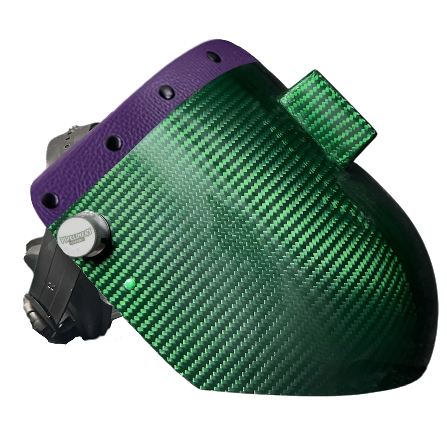 Candy Carbon Fiber Chopped Top Leather Welding Hood - Image 75