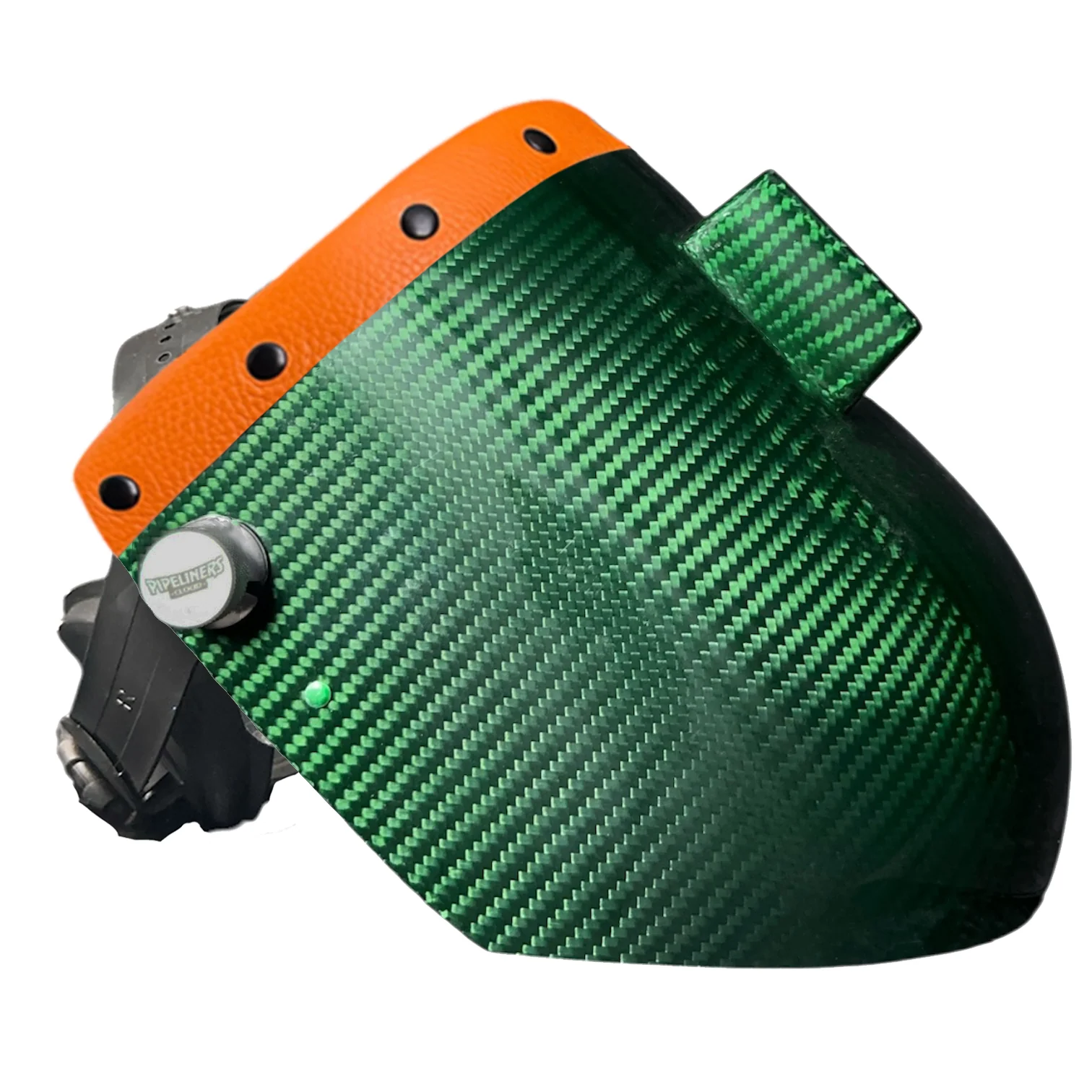 Candy Carbon Fiber Chopped Top Leather Welding Hood - Image 76