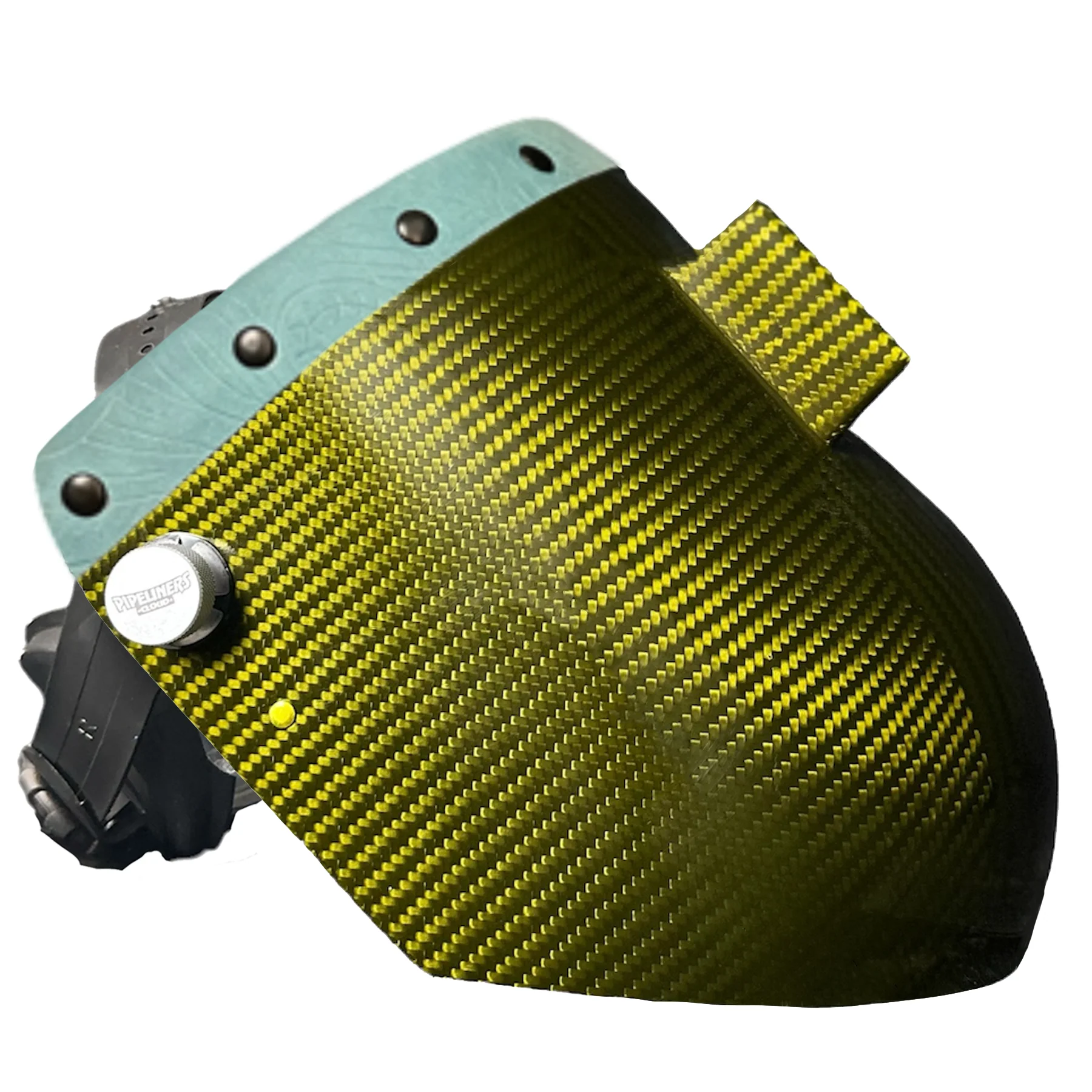 Candy Carbon Fiber Chopped Top Leather Welding Hood - Image 78