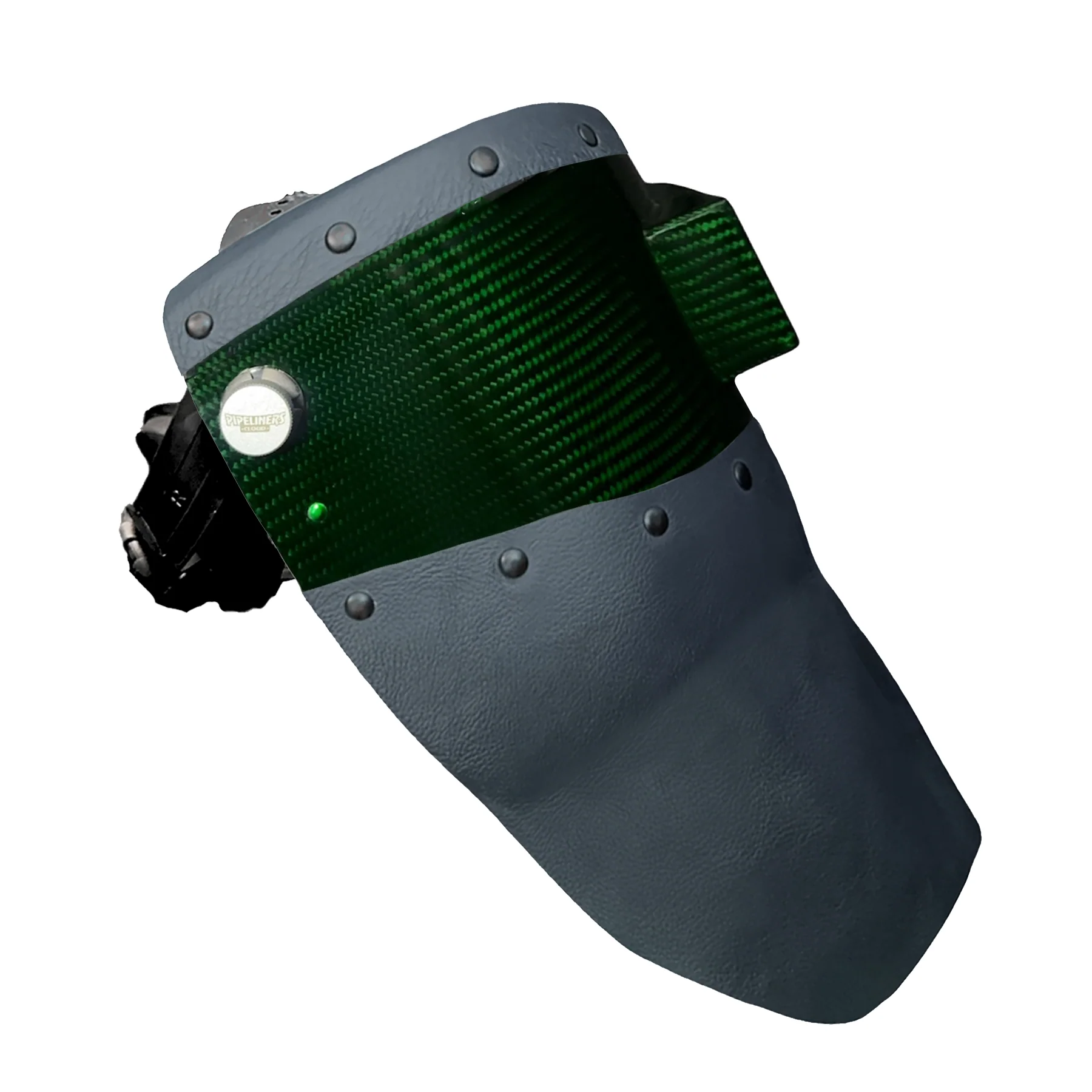 Candy Carbon Fiber Chopped Top & Bottom Leather Welding Hood - Image 29
