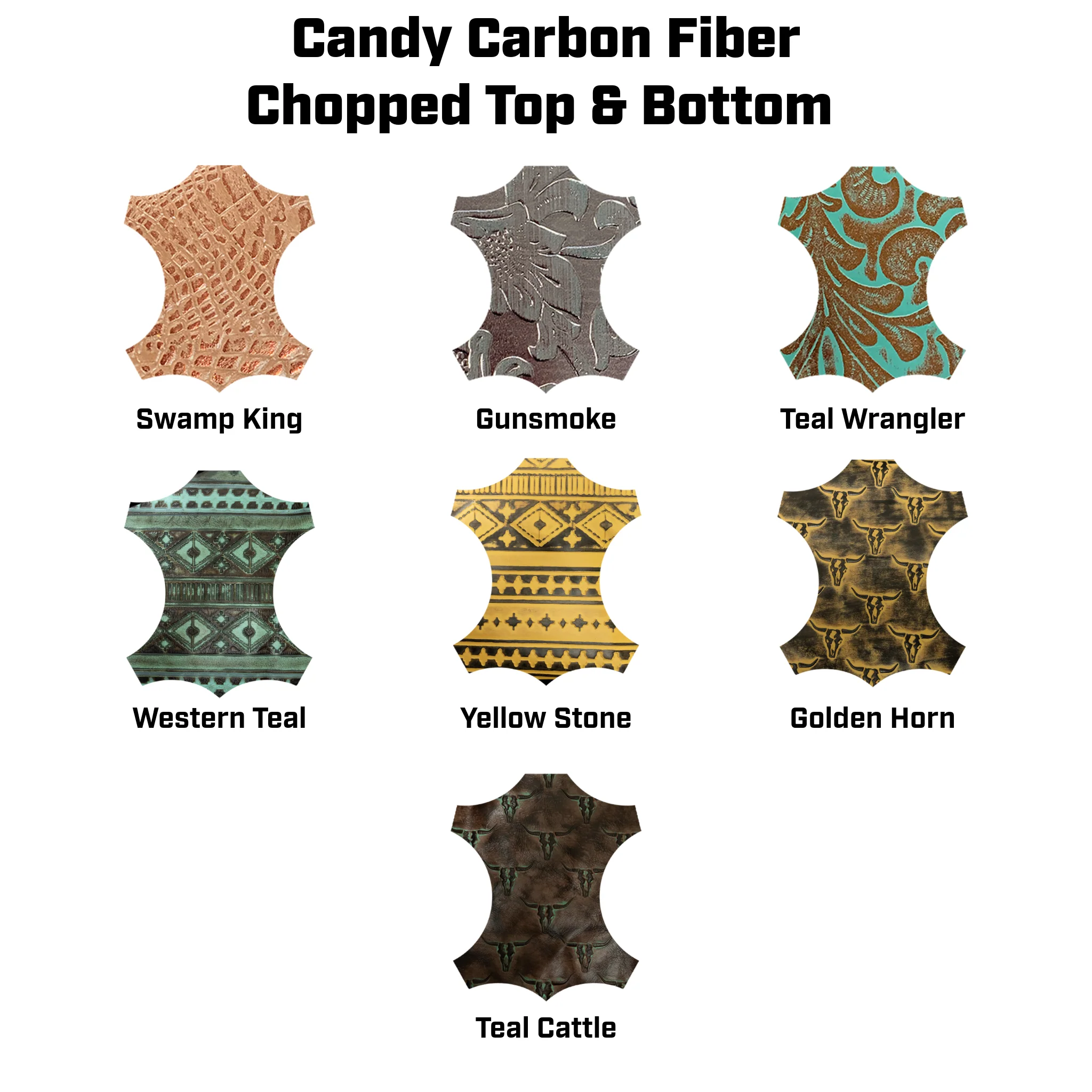 Candy Carbon Fiber Chopped Top & Bottom Leather Welding Hood - Image 3