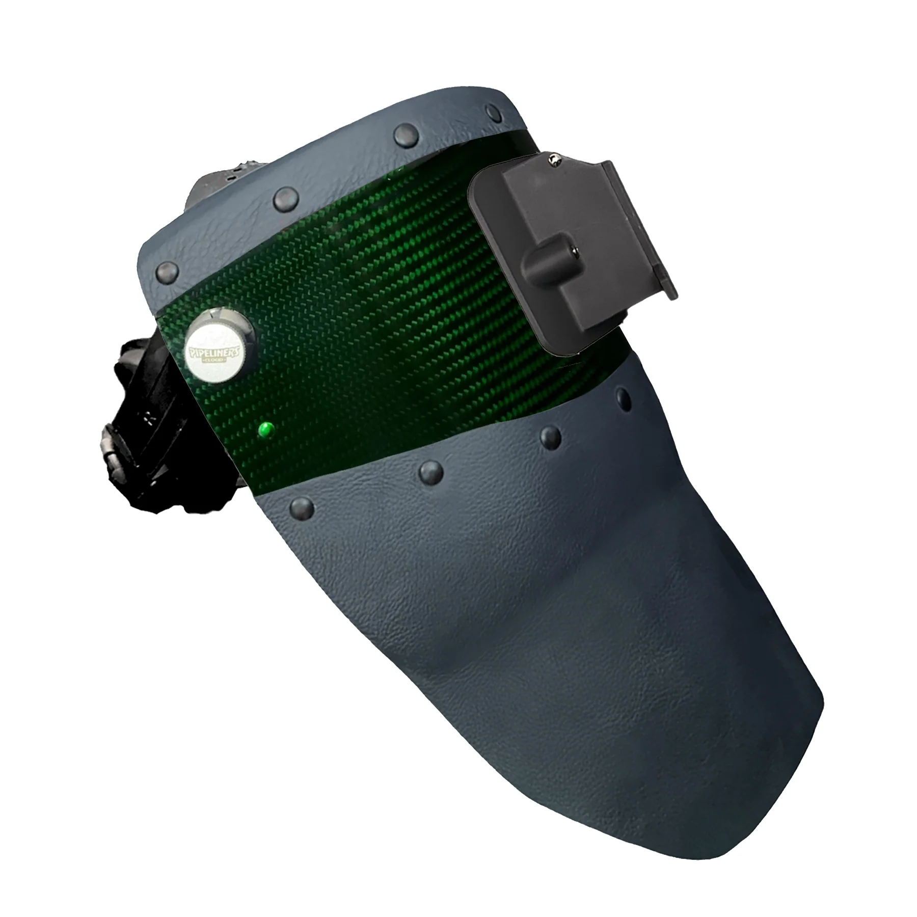 Candy Carbon Fiber Chopped Top & Bottom Leather Welding Hood - Image 30