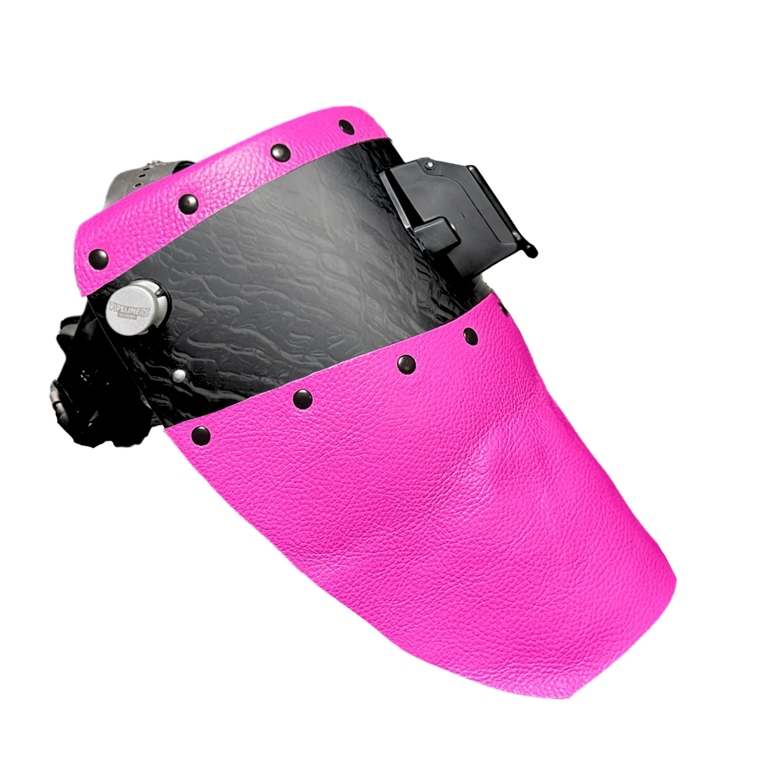 Corn Silk Carbon Fiber Chopped Top & Bottom Leather Welding Hood - Image 11