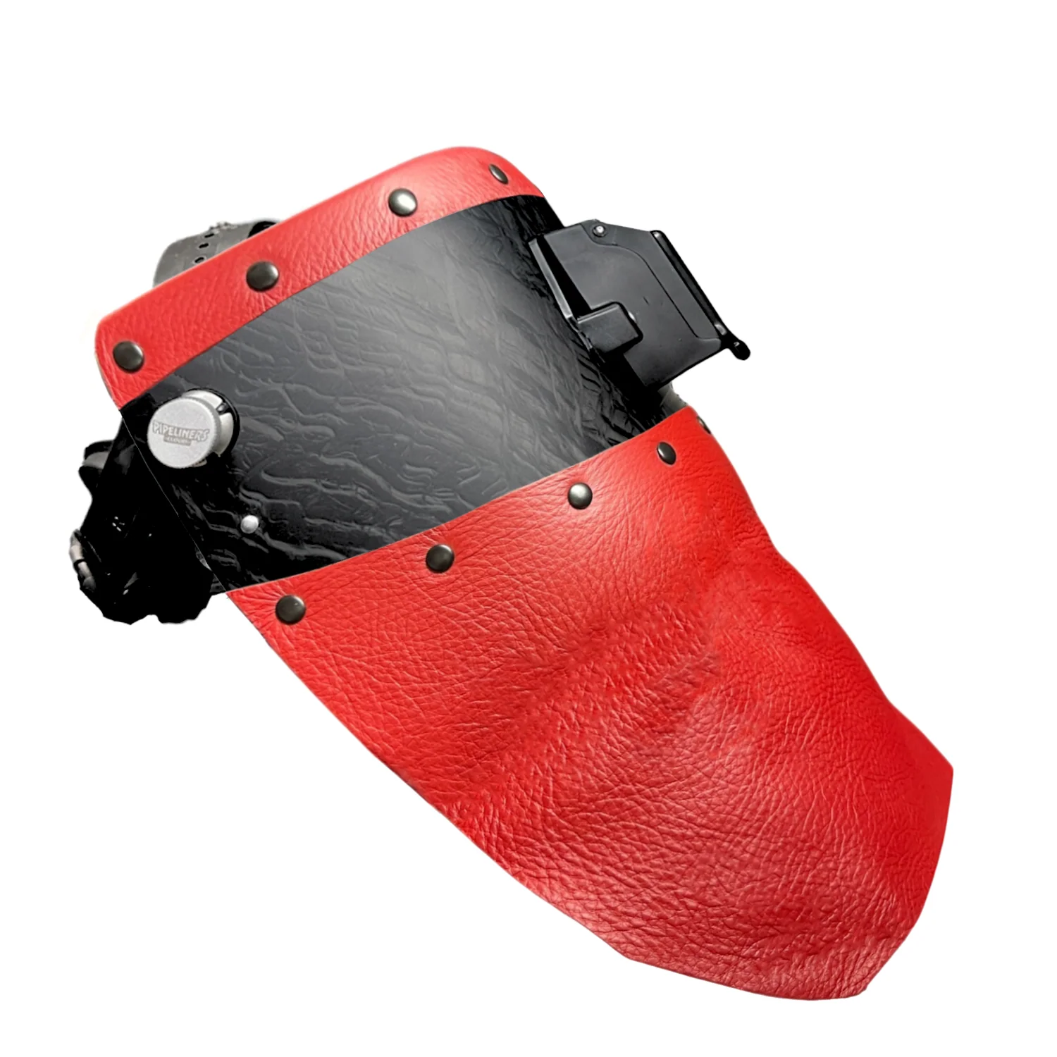 Corn Silk Carbon Fiber Chopped Top & Bottom Leather Welding Hood - Image 12