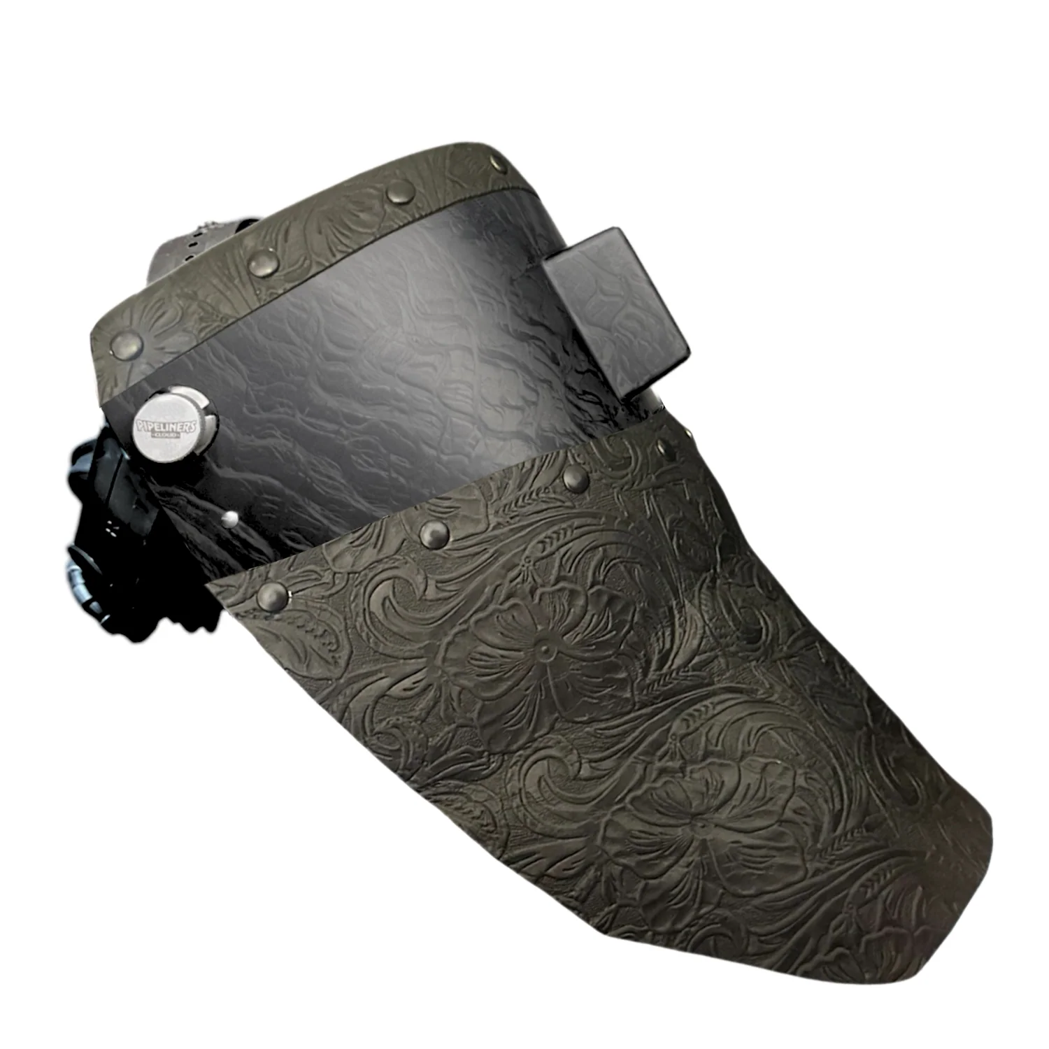 Corn Silk Carbon Fiber Chopped Top & Bottom Leather Welding Hood - Image 15