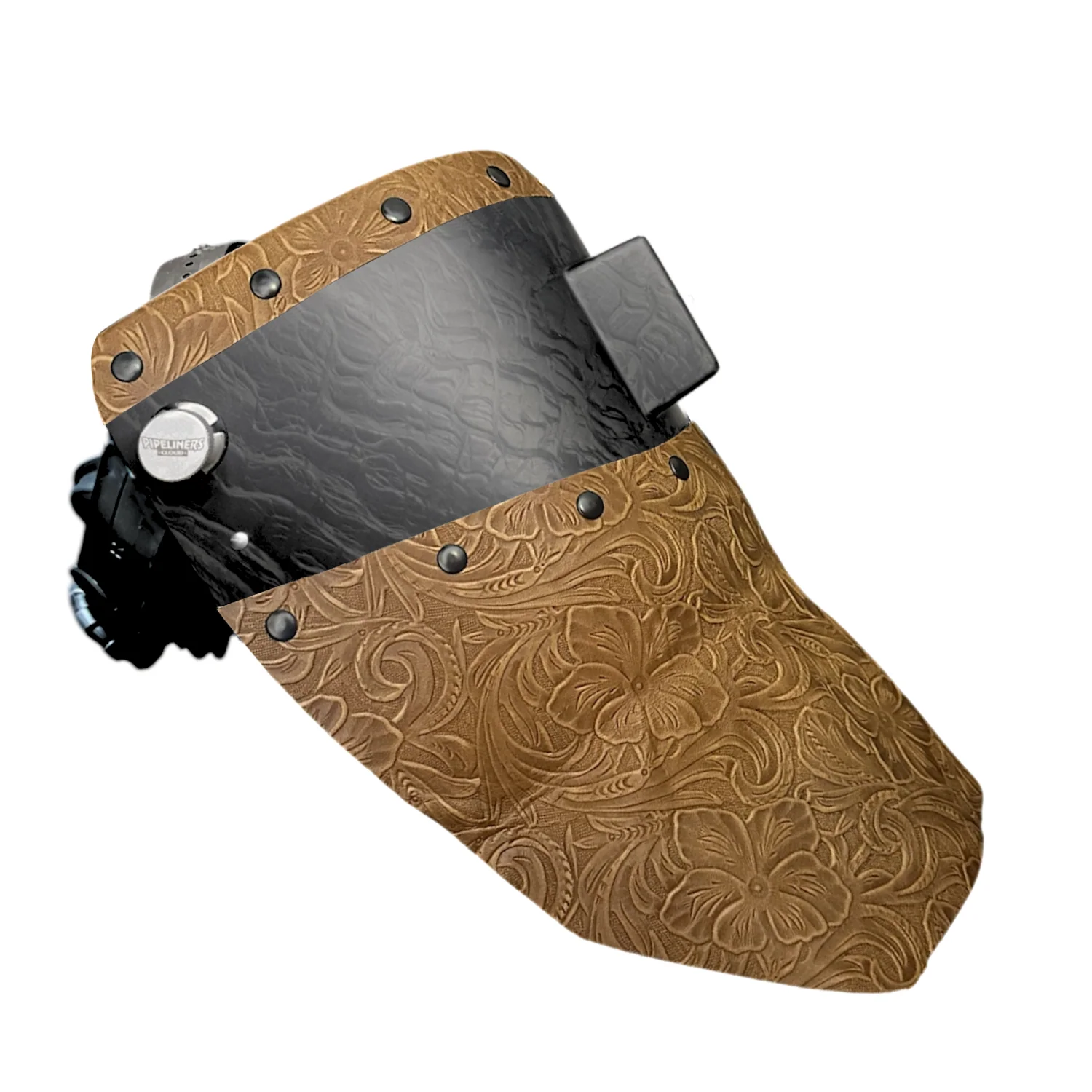 Corn Silk Carbon Fiber Chopped Top & Bottom Leather Welding Hood - Image 19