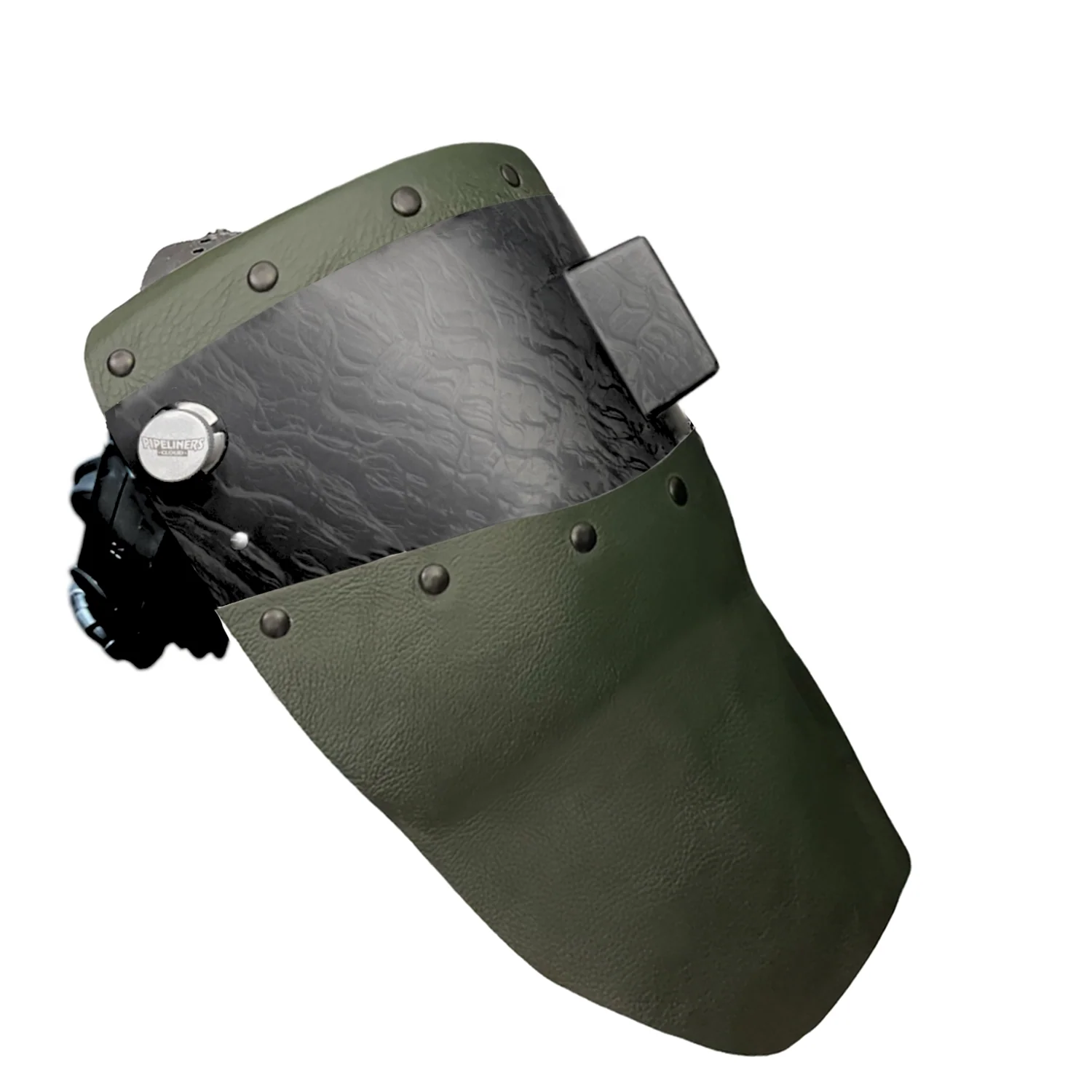 Corn Silk Carbon Fiber Chopped Top & Bottom Leather Welding Hood - Image 24