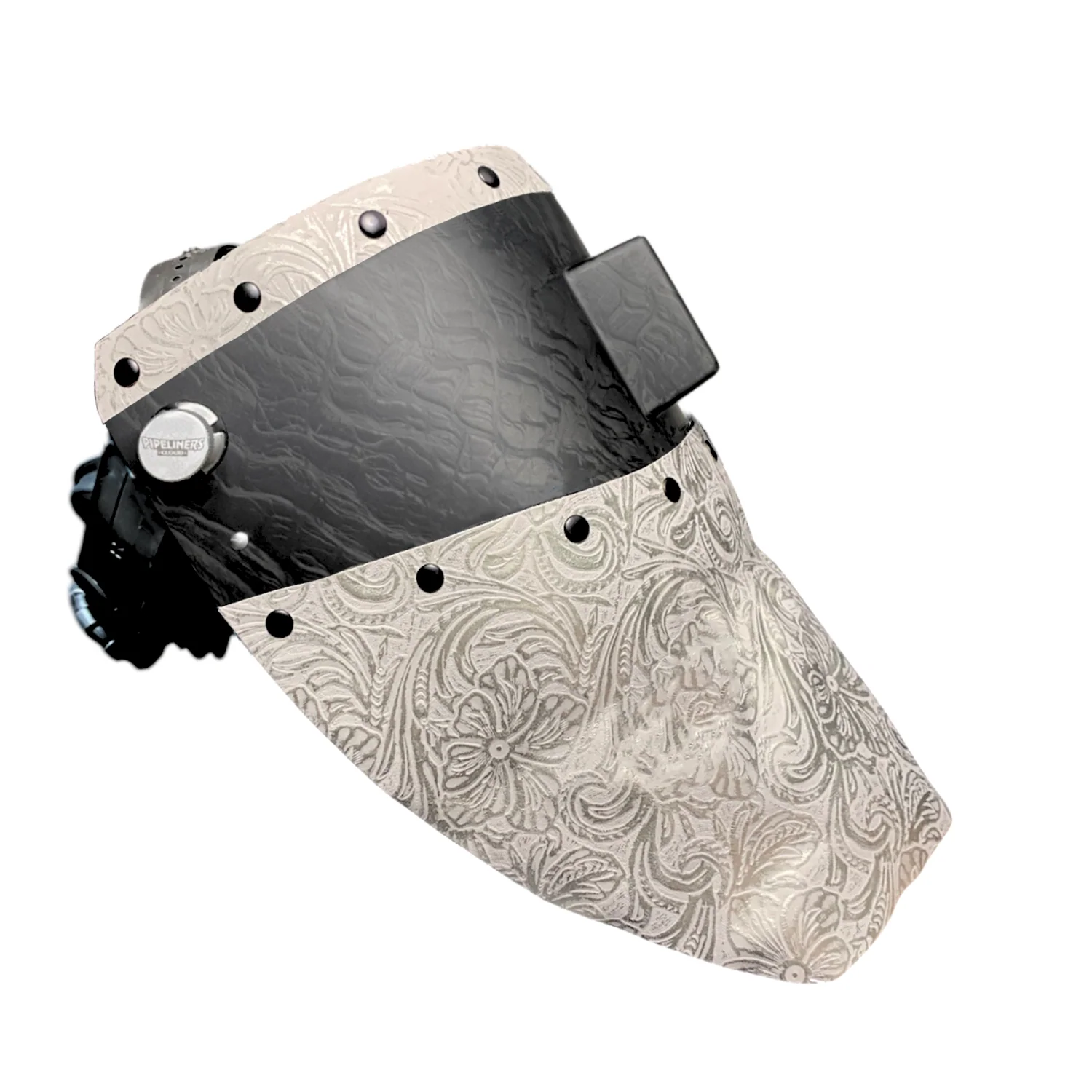 Corn Silk Carbon Fiber Chopped Top & Bottom Leather Welding Hood - Image 26