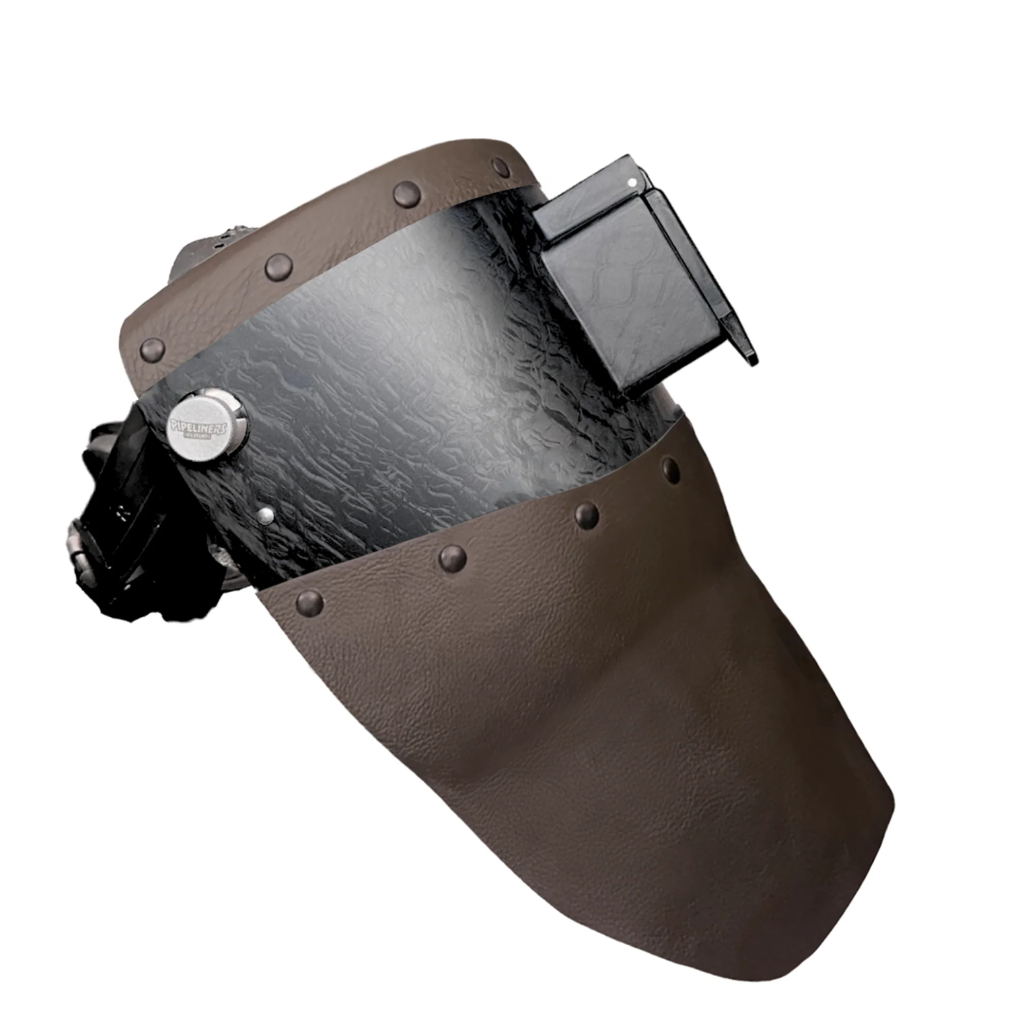 Corn Silk Carbon Fiber Chopped Top & Bottom Leather Welding Hood - Image 34