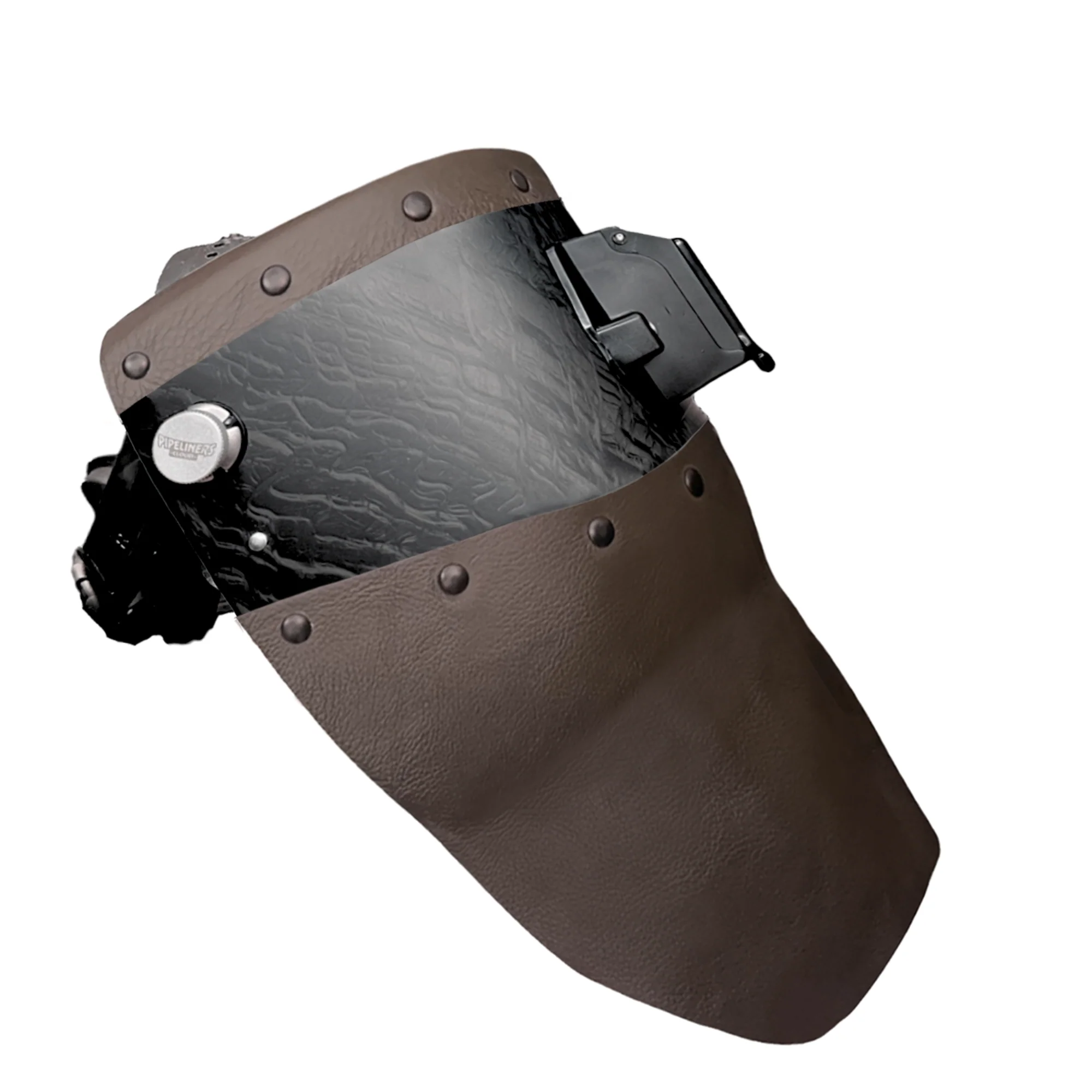 Corn Silk Carbon Fiber Chopped Top & Bottom Leather Welding Hood - Image 52