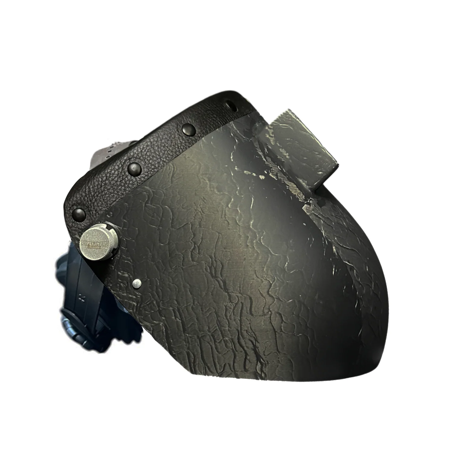 Corn Silk Carbon Fiber Chopped Top Leather Welding Hood - Image 28