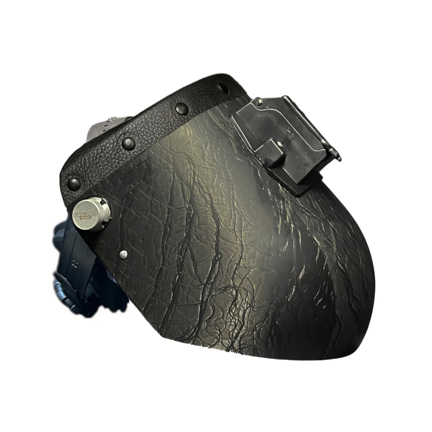 Corn Silk Carbon Fiber Chopped Top Leather Welding Hood - Image 29
