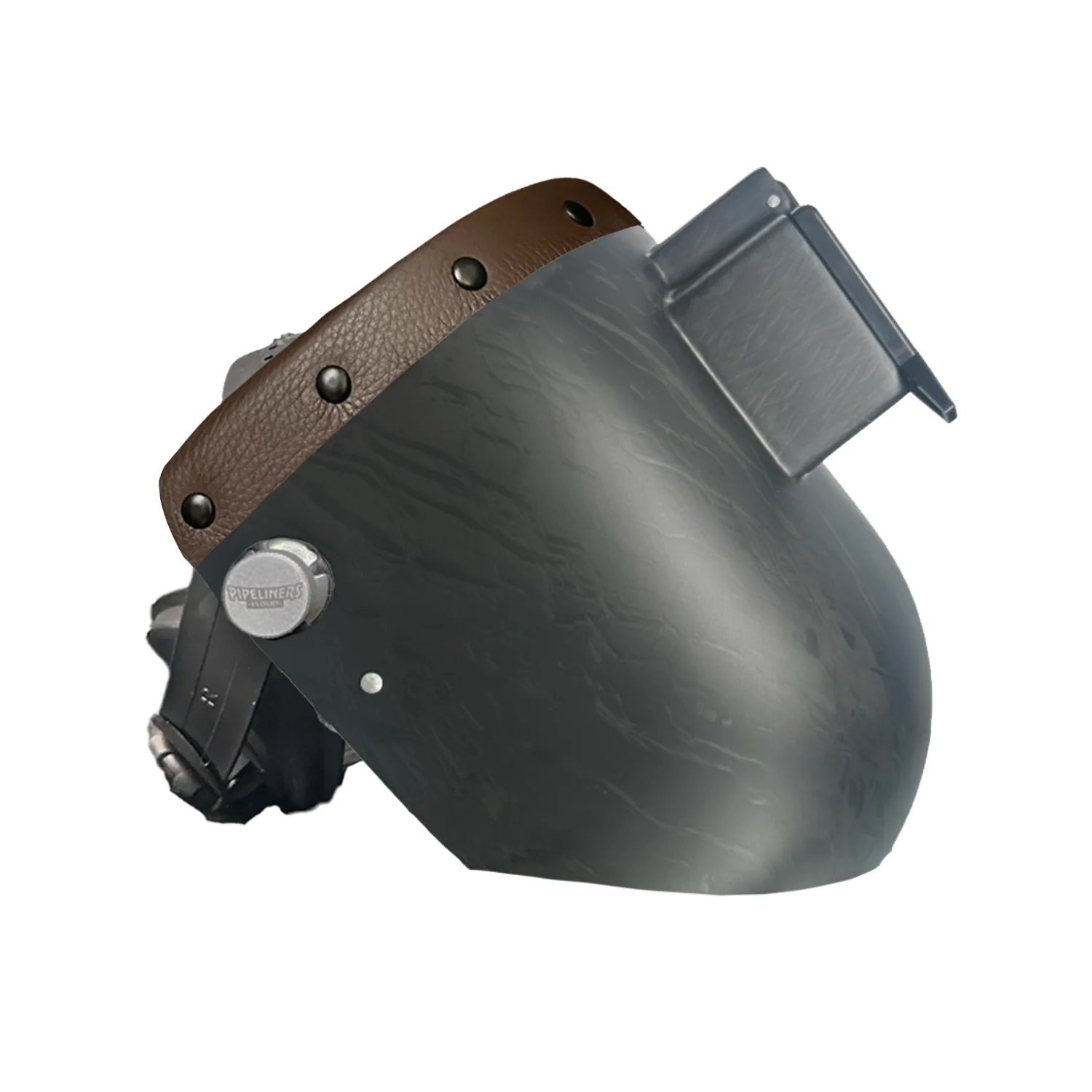 Corn Silk Carbon Fiber Chopped Top Leather Welding Hood - Image 32