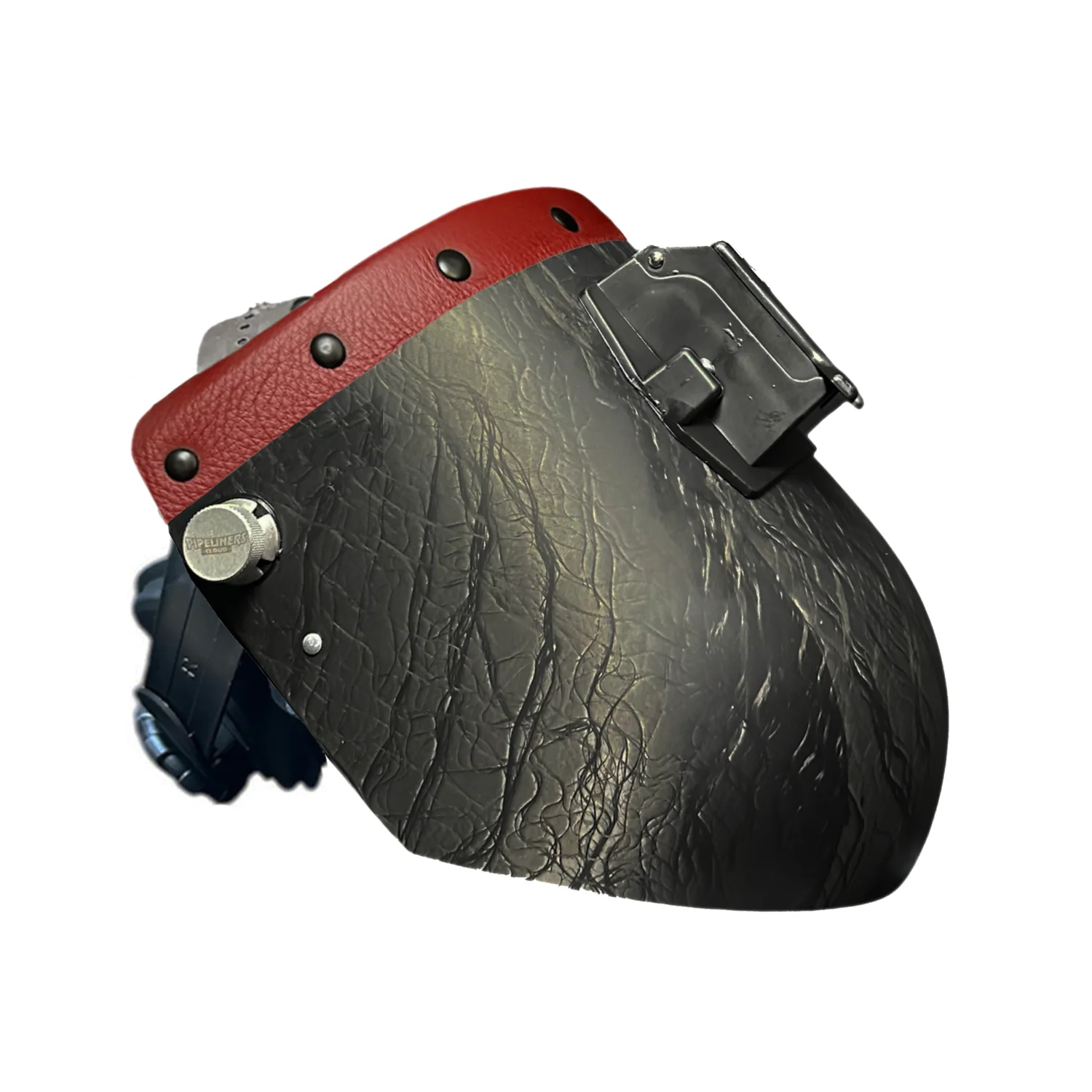 Corn Silk Carbon Fiber Chopped Top Leather Welding Hood - Image 39