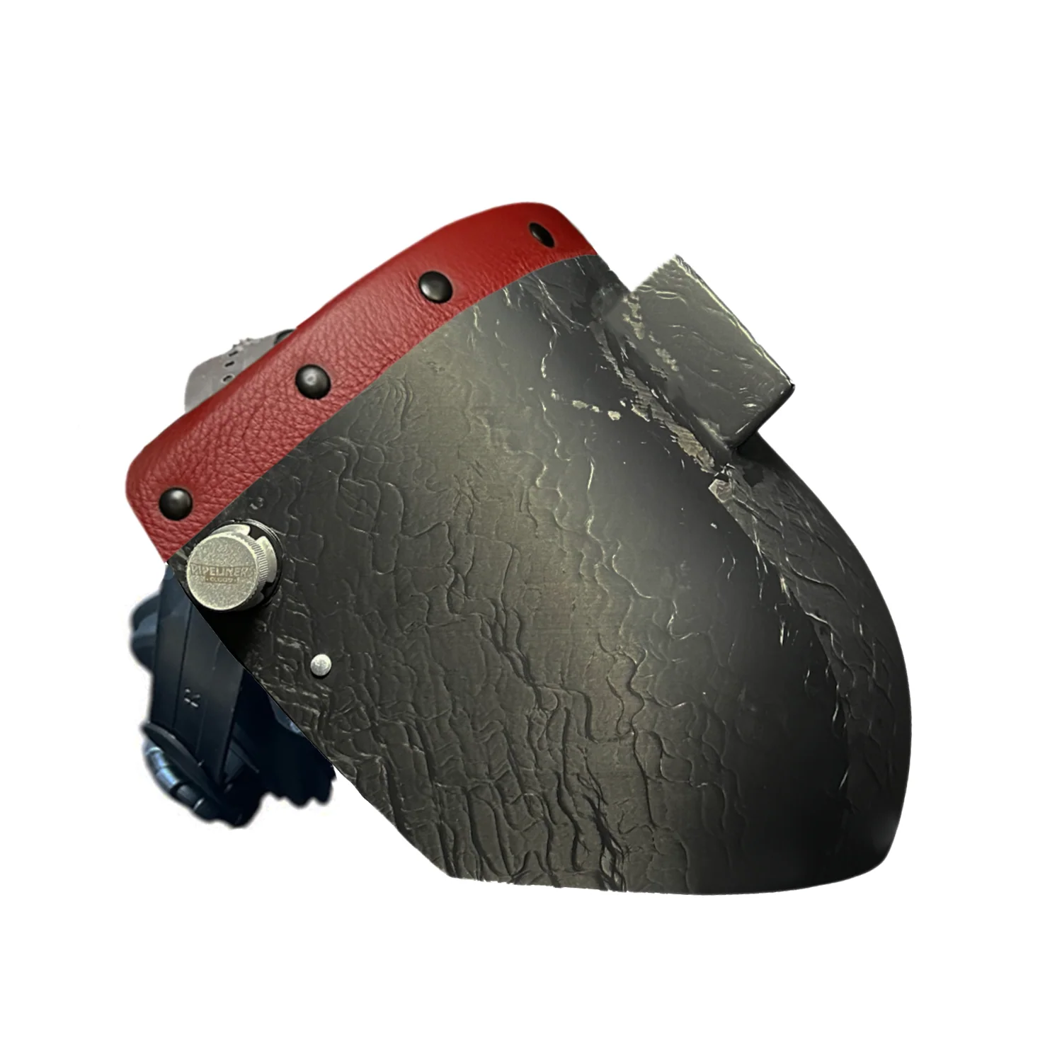 Corn Silk Carbon Fiber Chopped Top Leather Welding Hood - Image 40