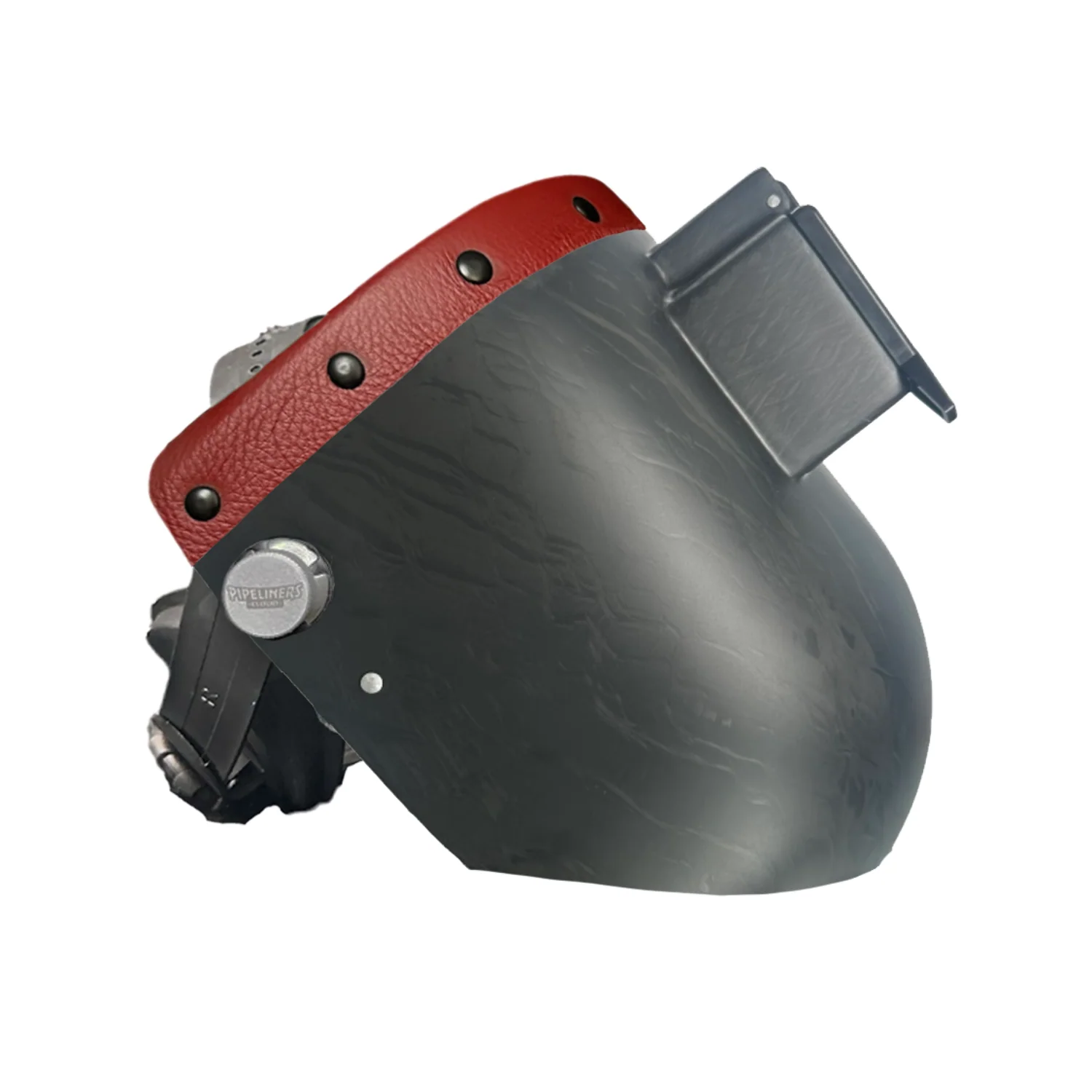 Corn Silk Carbon Fiber Chopped Top Leather Welding Hood - Image 41