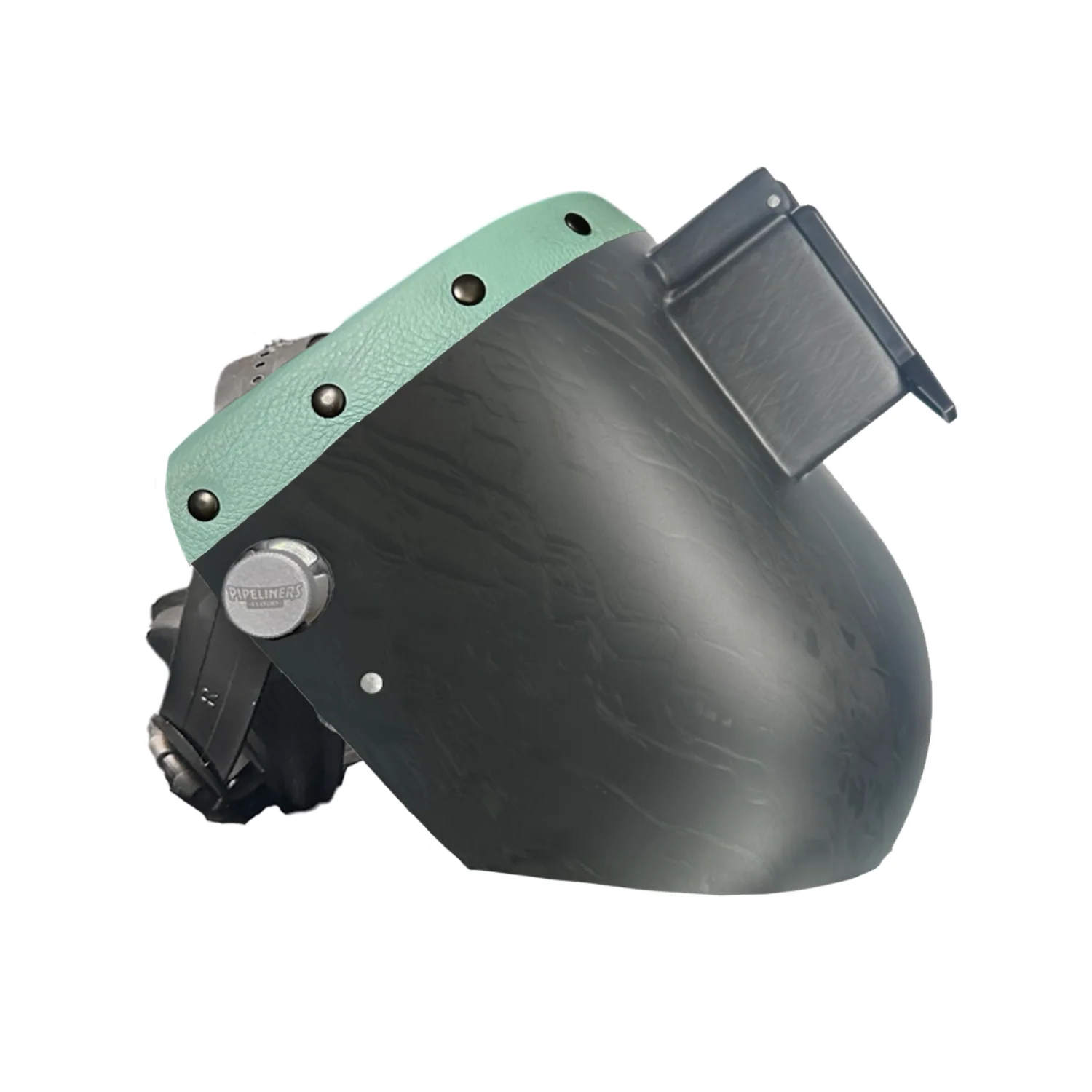 Corn Silk Carbon Fiber Chopped Top Leather Welding Hood - Image 44
