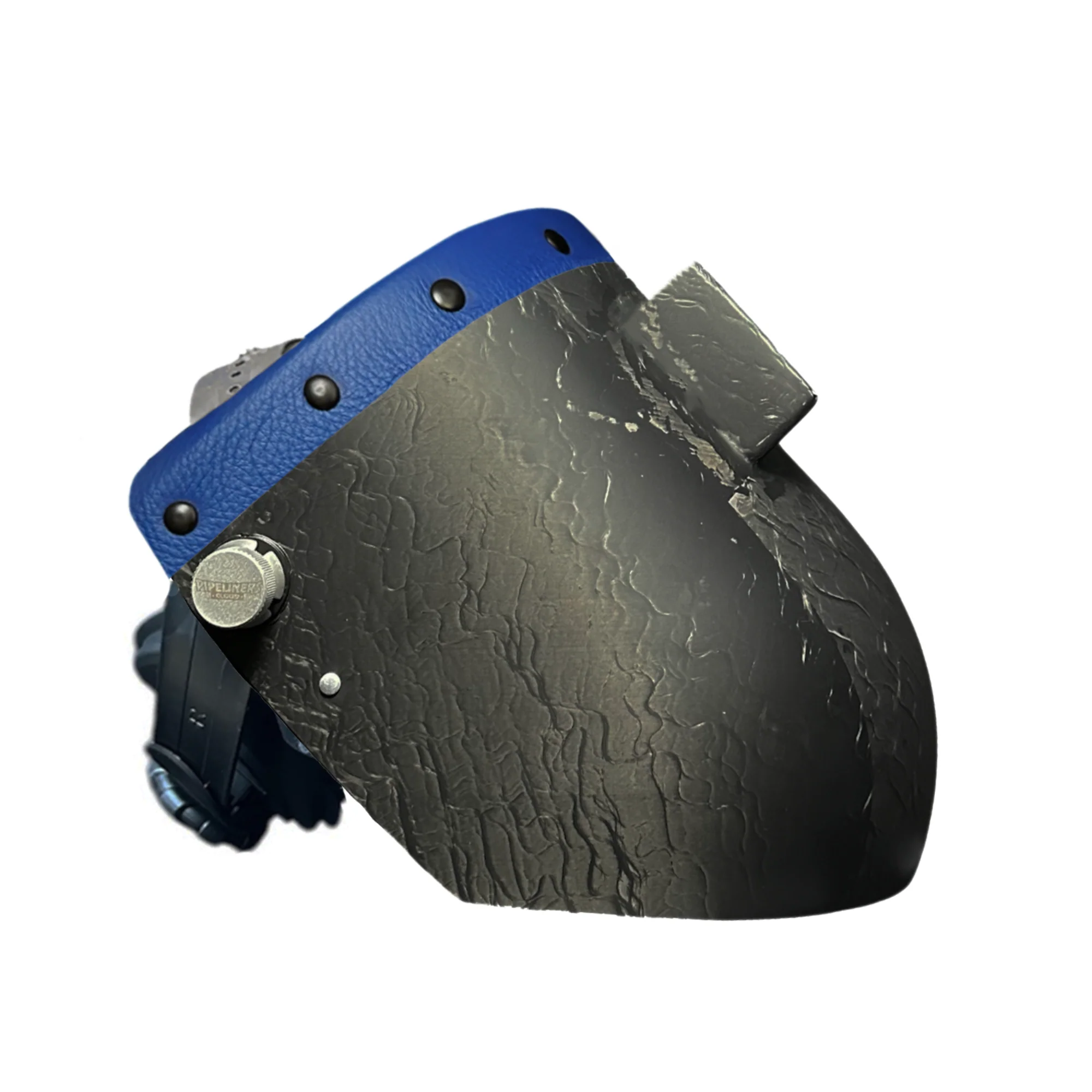 Corn Silk Carbon Fiber Chopped Top Leather Welding Hood - Image 49