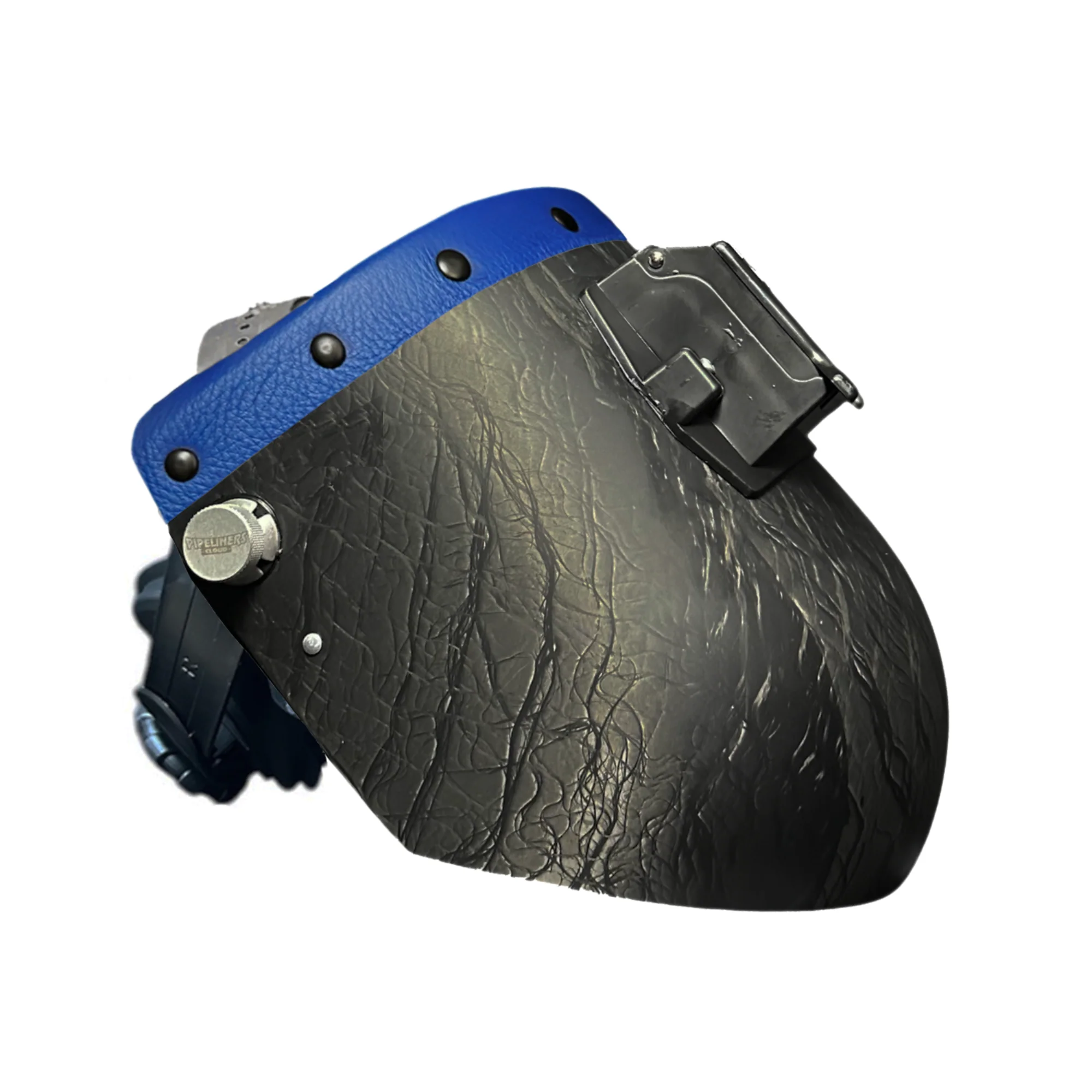 Corn Silk Carbon Fiber Chopped Top Leather Welding Hood - Image 50