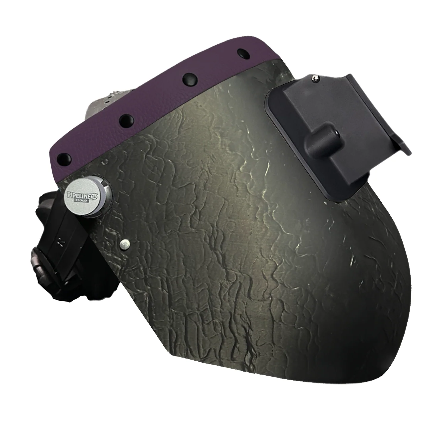 Corn Silk Carbon Fiber Chopped Top Leather Welding Hood - Image 56