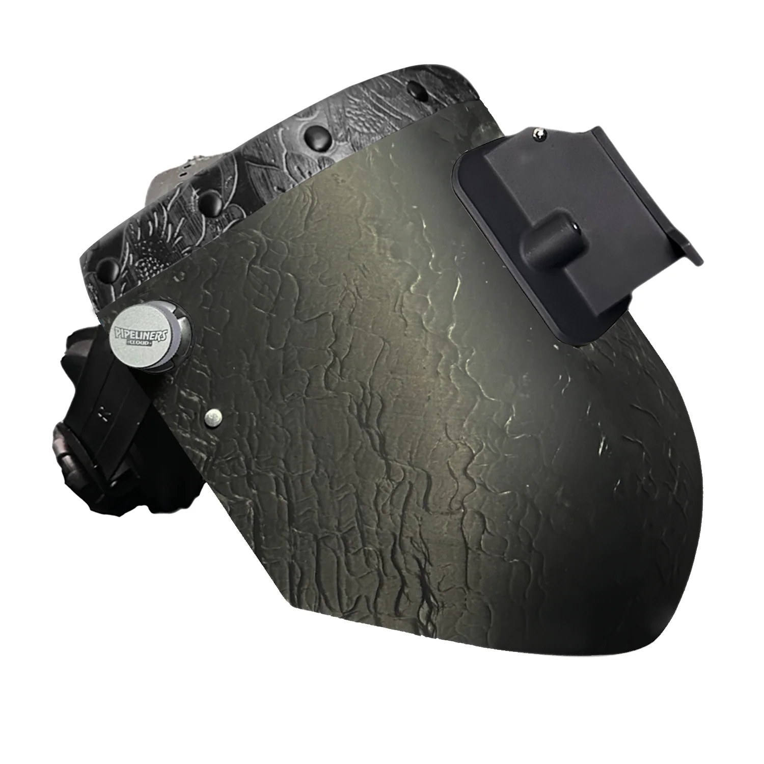Corn Silk Carbon Fiber Chopped Top Leather Welding Hood - Image 60