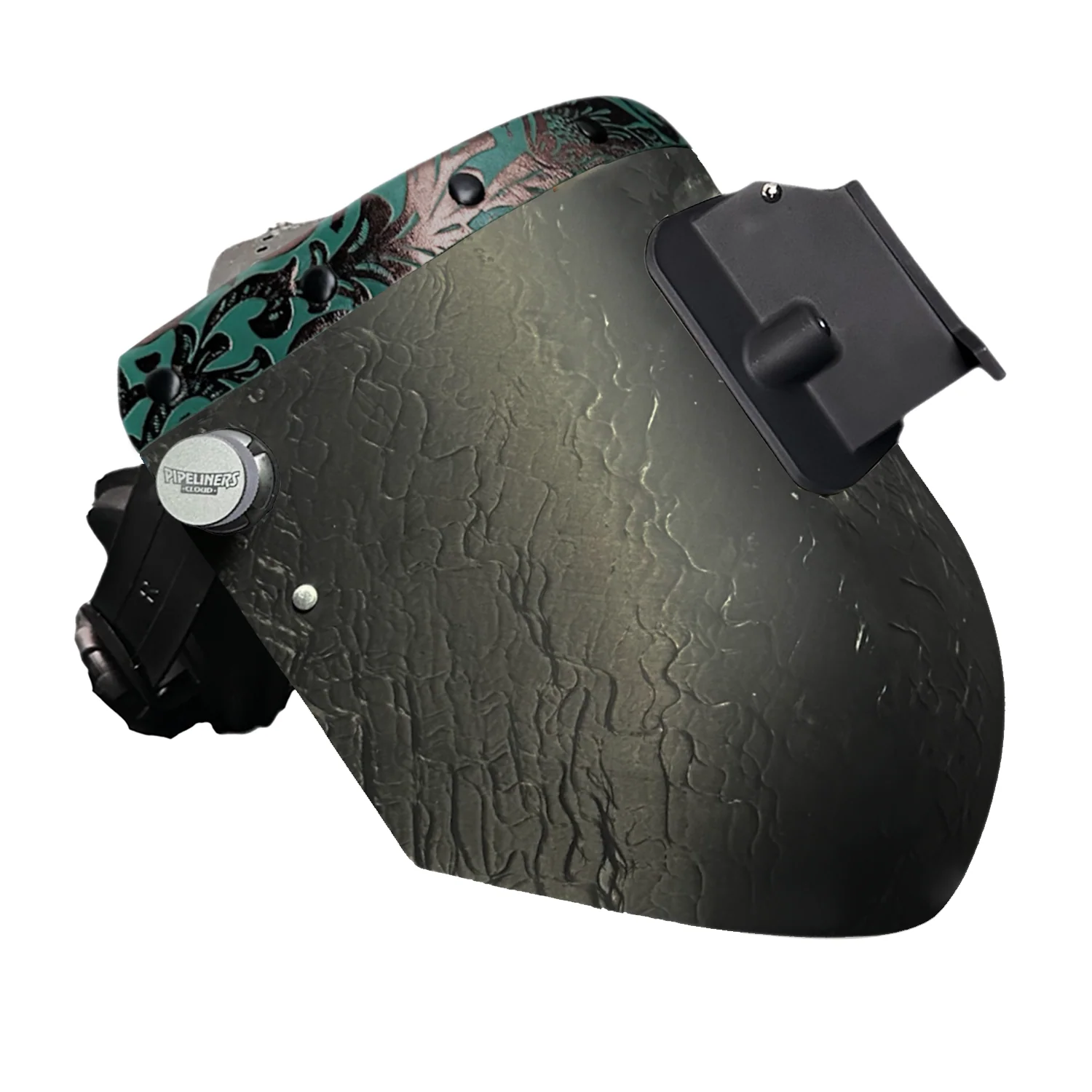 Corn Silk Carbon Fiber Chopped Top Leather Welding Hood - Image 61