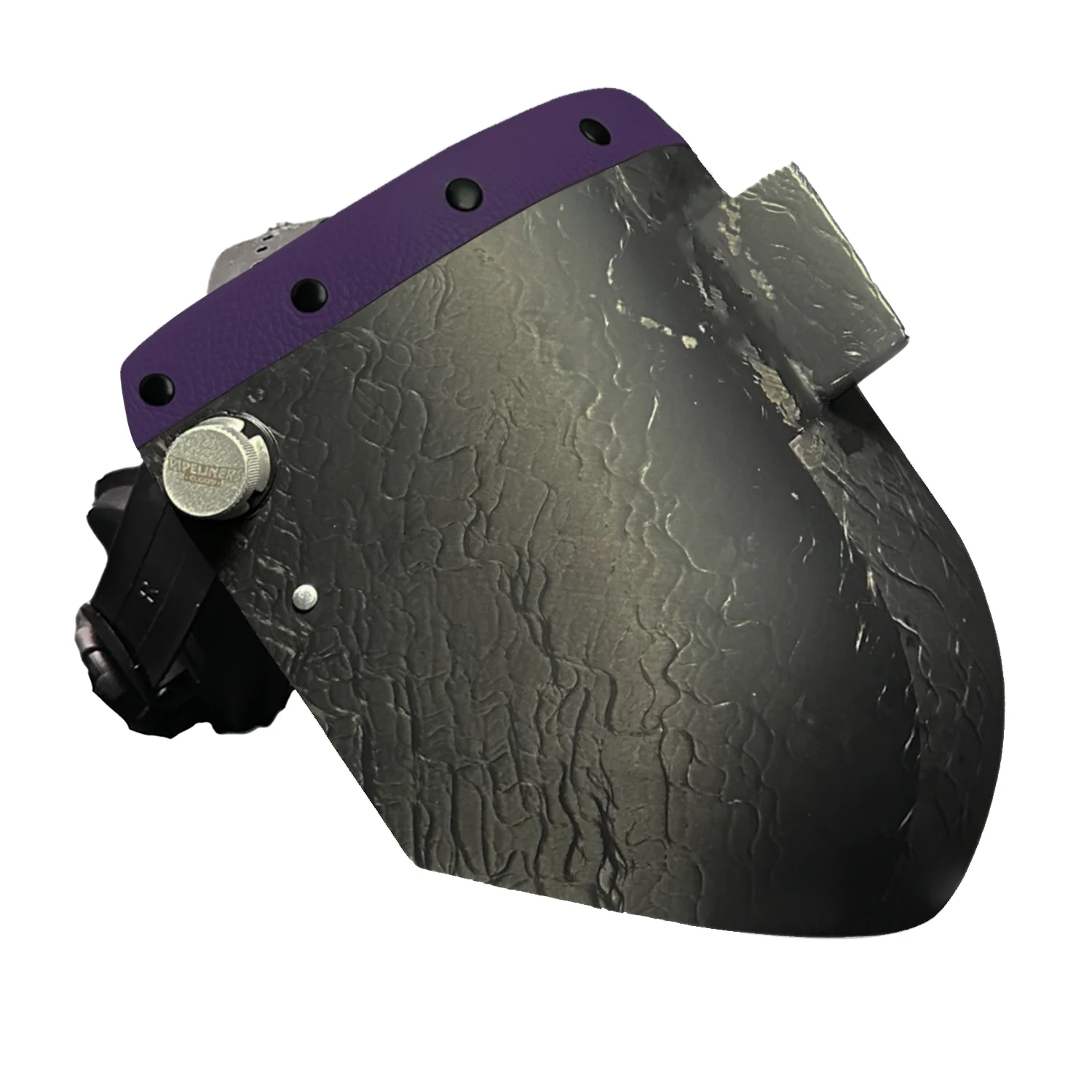 Corn Silk Carbon Fiber Chopped Top Leather Welding Hood - Image 63