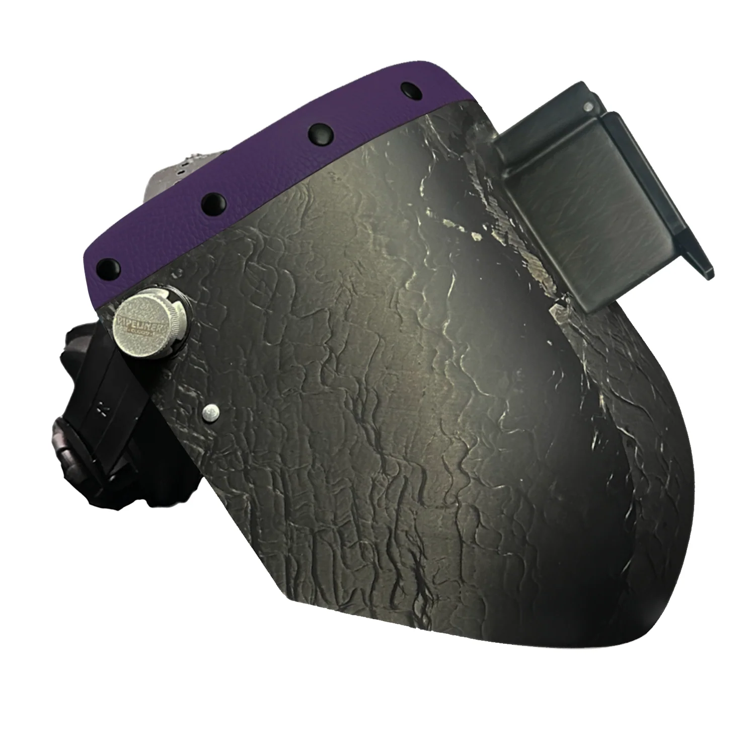 Corn Silk Carbon Fiber Chopped Top Leather Welding Hood - Image 74