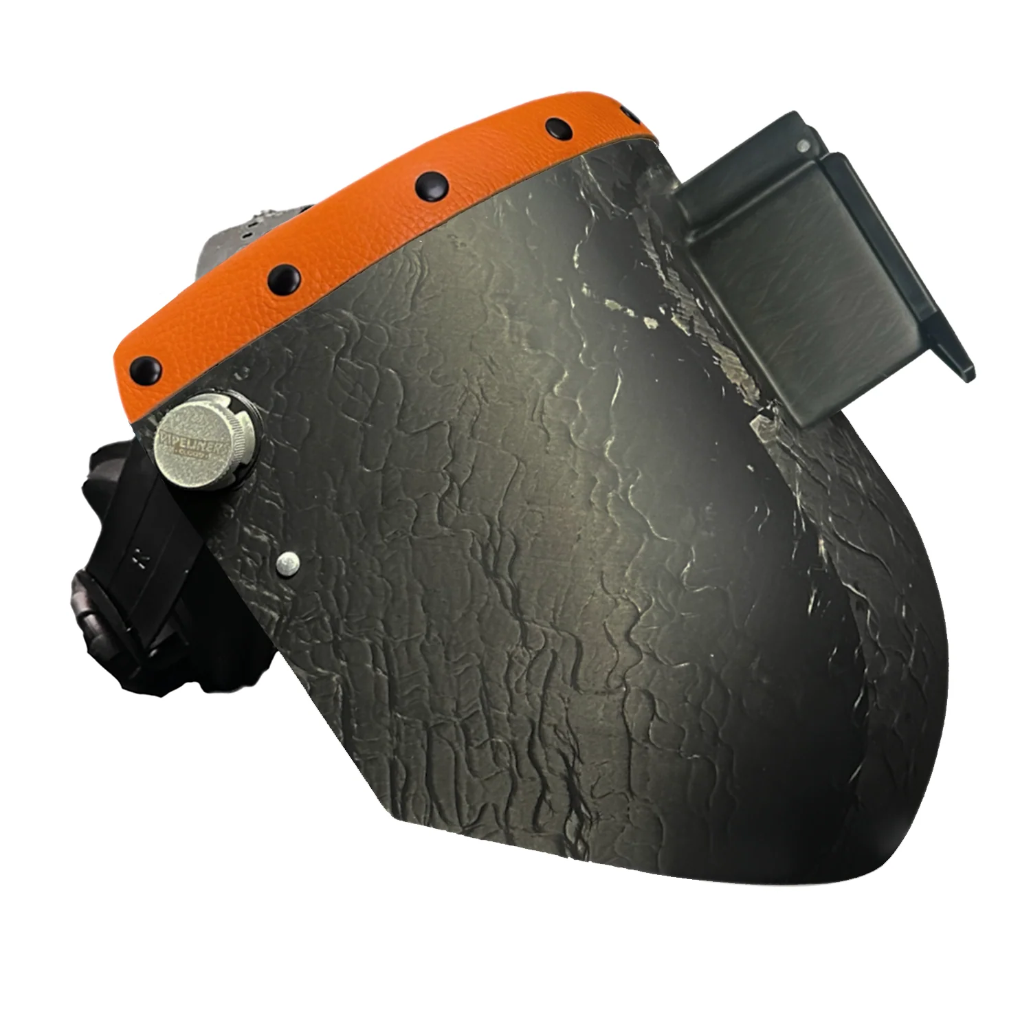 Corn Silk Carbon Fiber Chopped Top Leather Welding Hood - Image 75