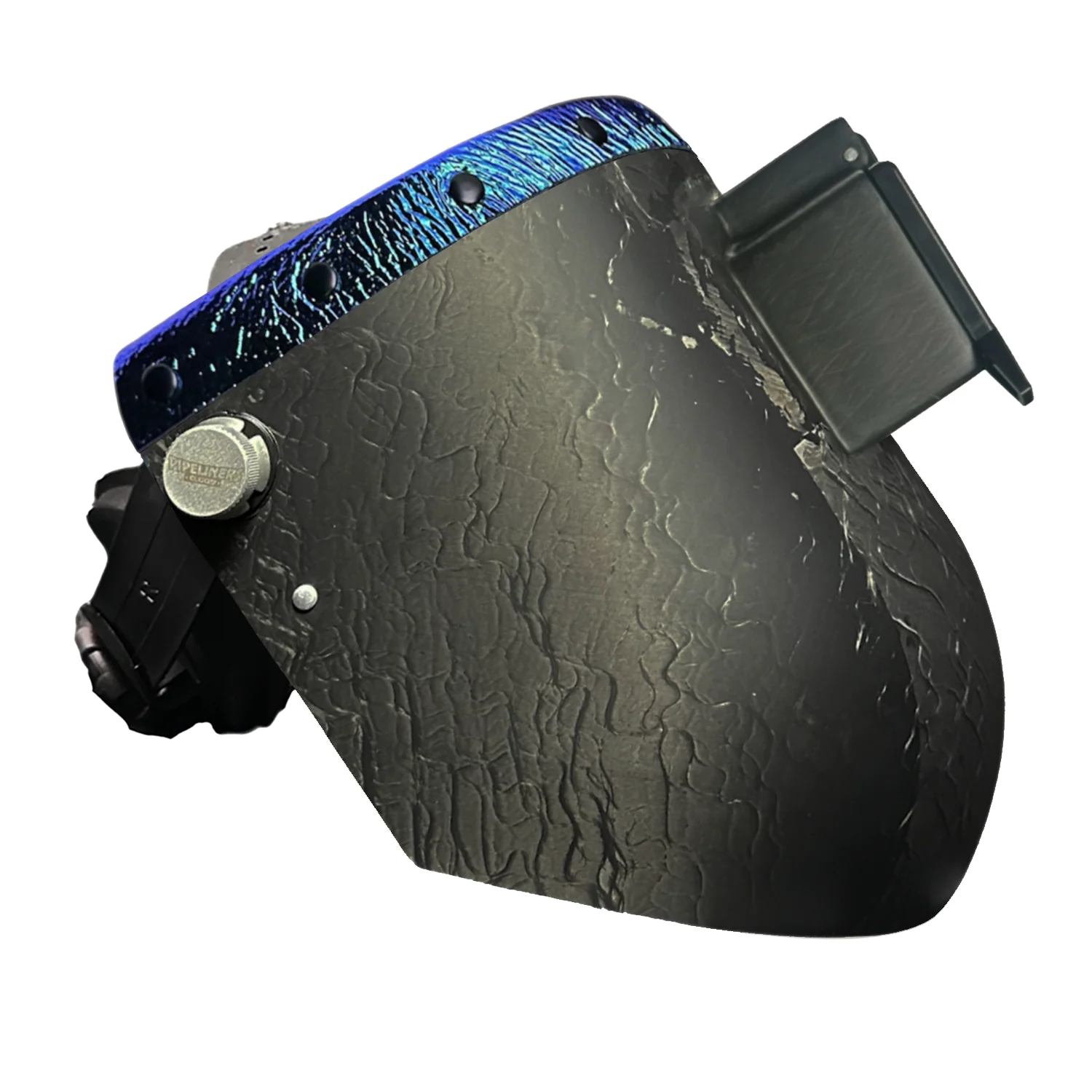 Corn Silk Carbon Fiber Chopped Top Leather Welding Hood - Image 80
